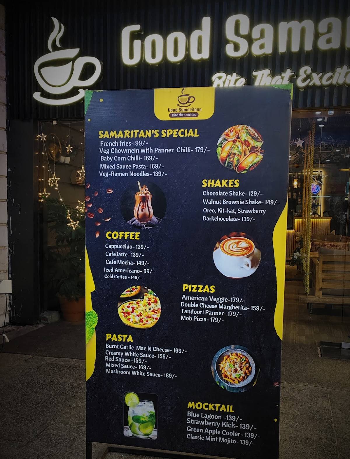 Cafe Good Samaritans, Ranchi menu
