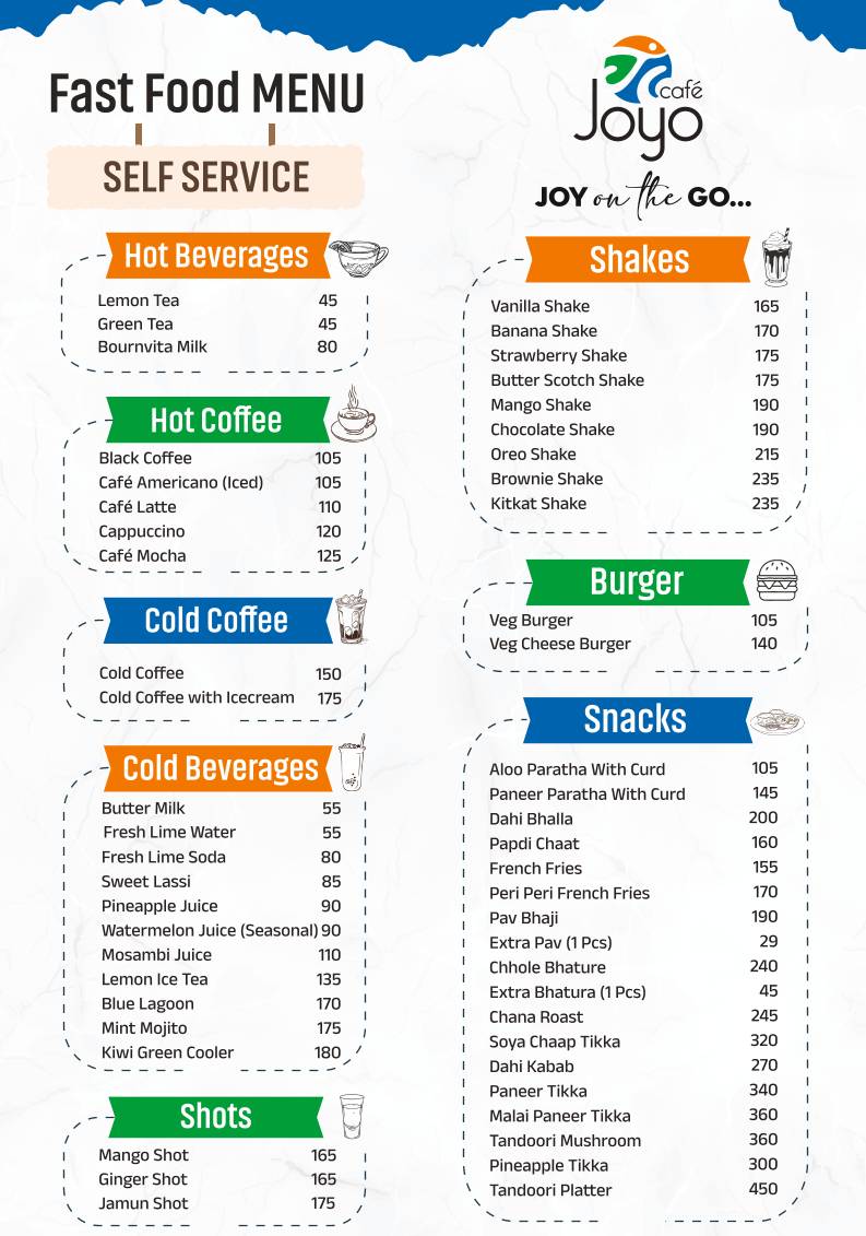 Café Joyo menu