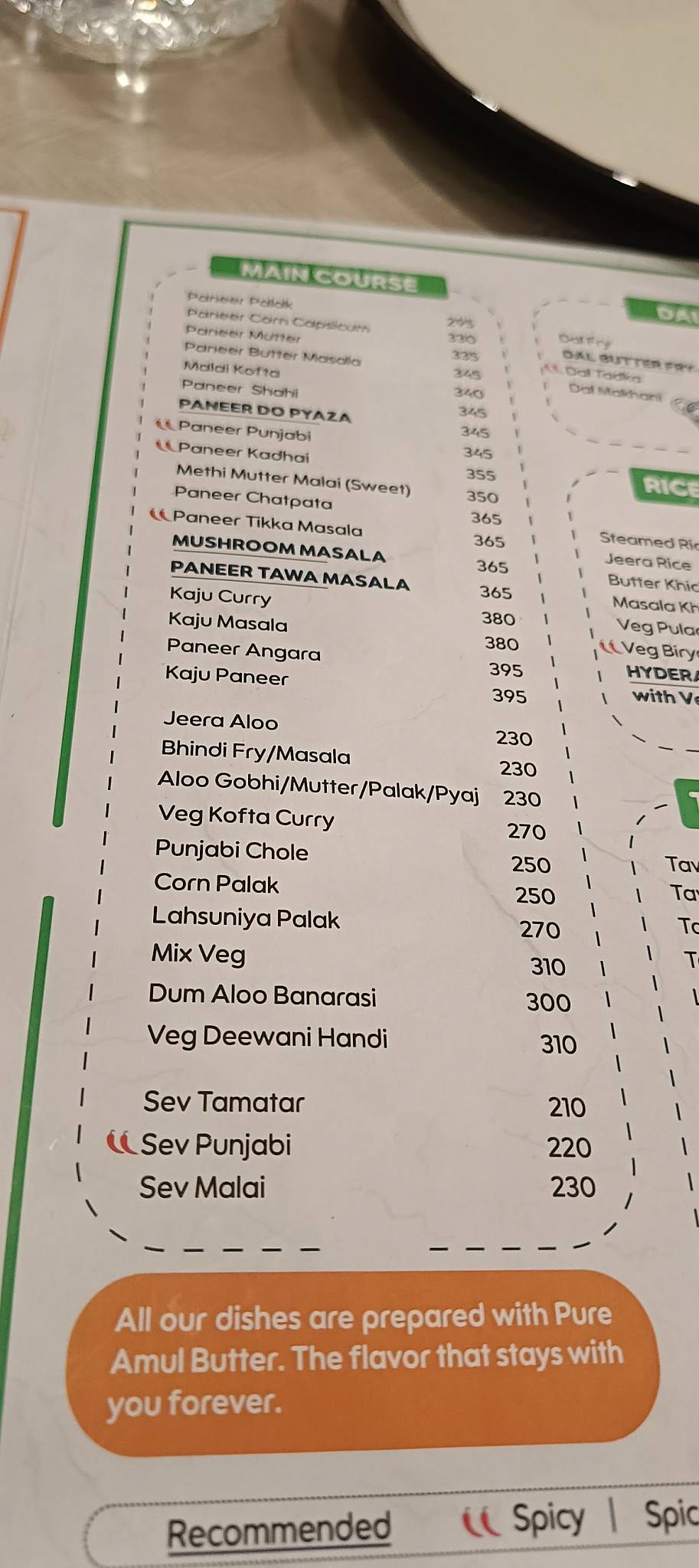 Café Joyo menu