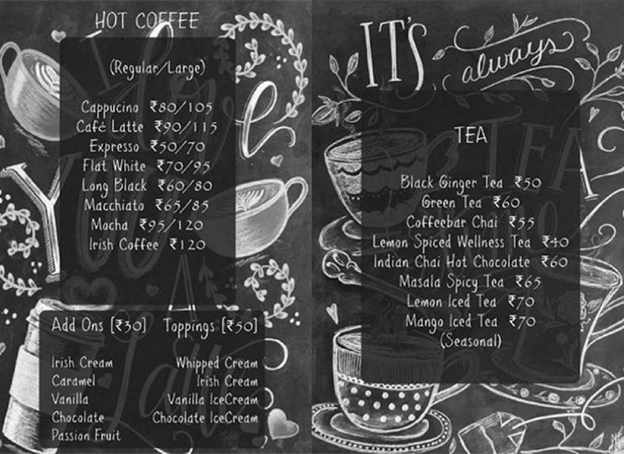 Living Roof Shillong- Hotel & Cafe menu