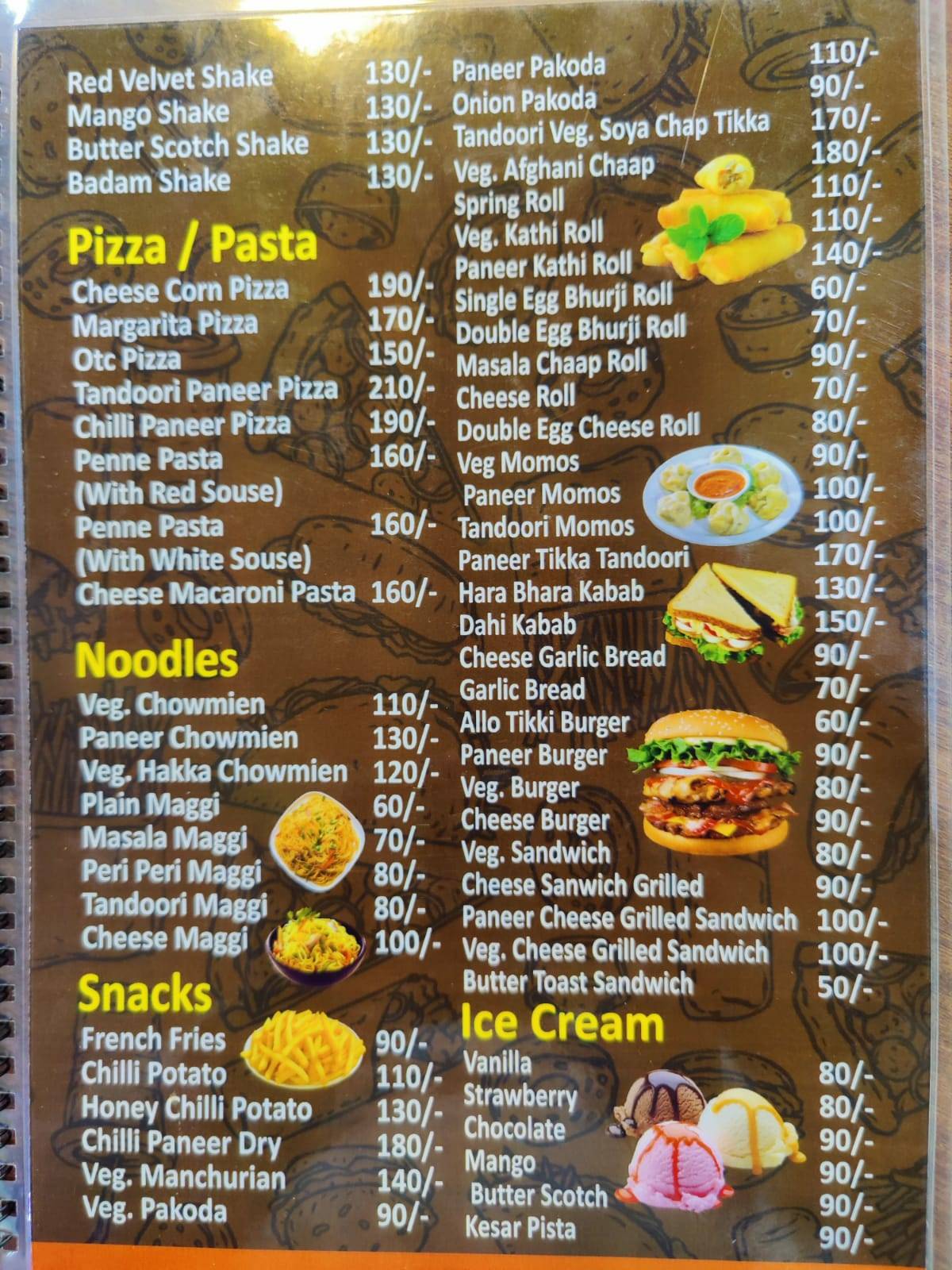 Cafe Mehfil & Resto- Cabin Cafe in Mansarovar menu