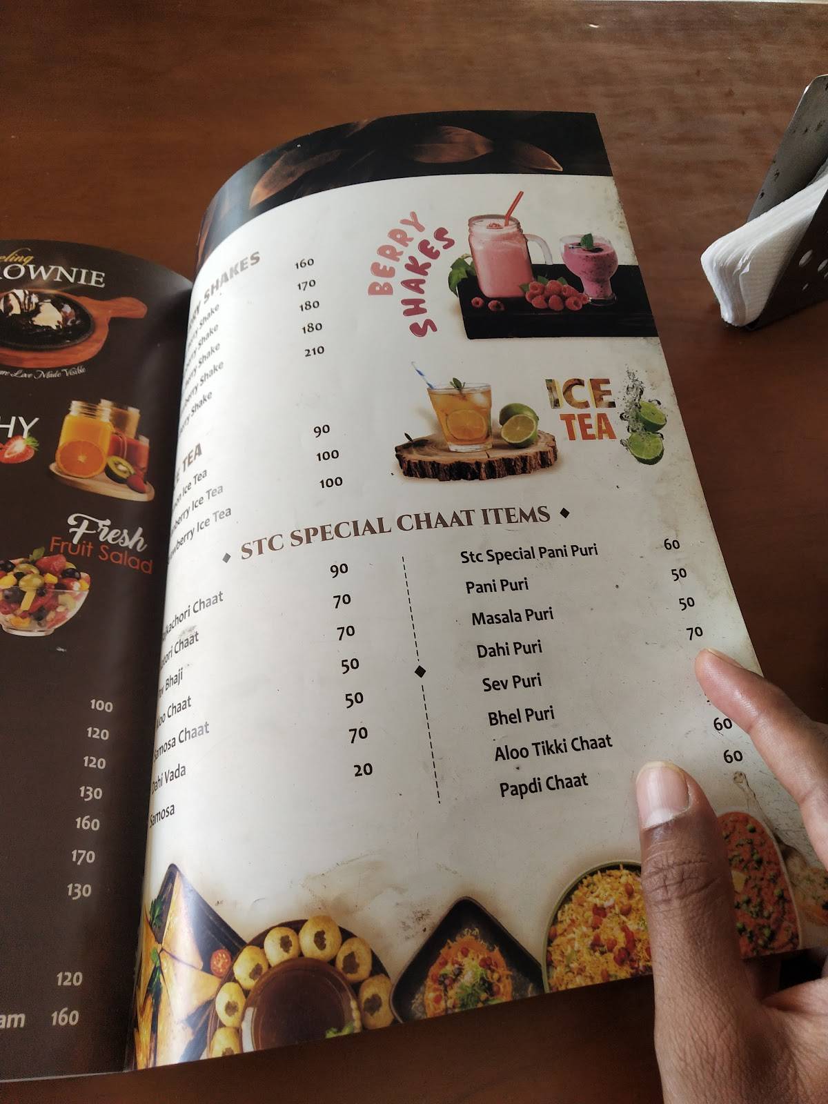 Sri Thindal Cafe menu