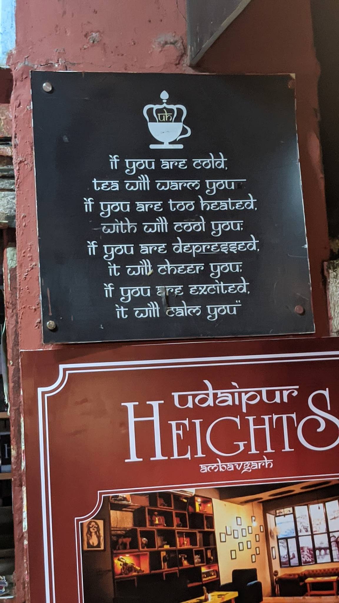 Udaipur heights menu