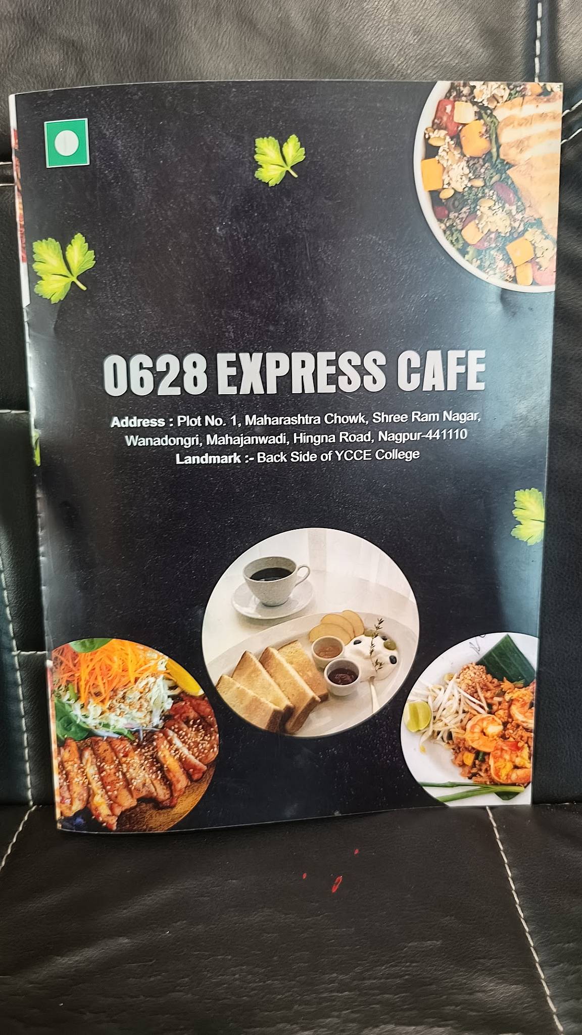Cafe and Restaurant menu