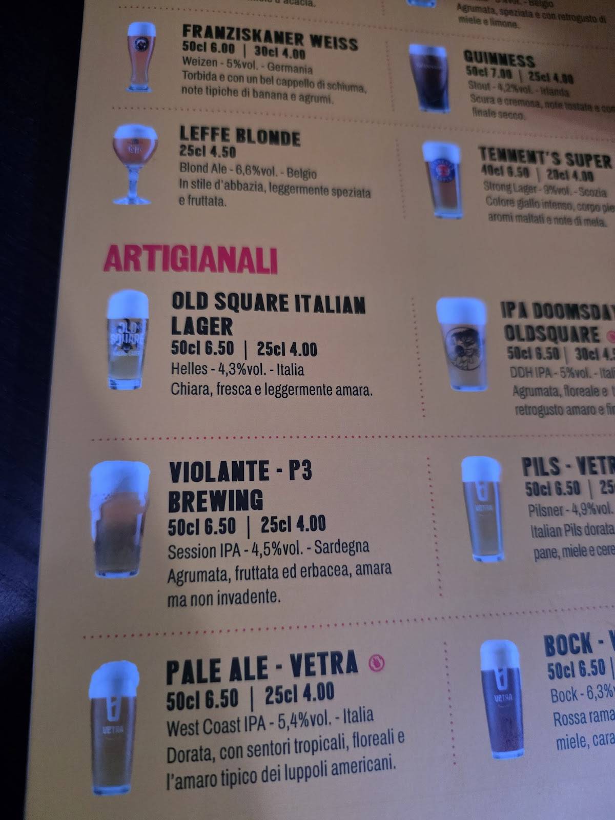 Menu di Old Square 