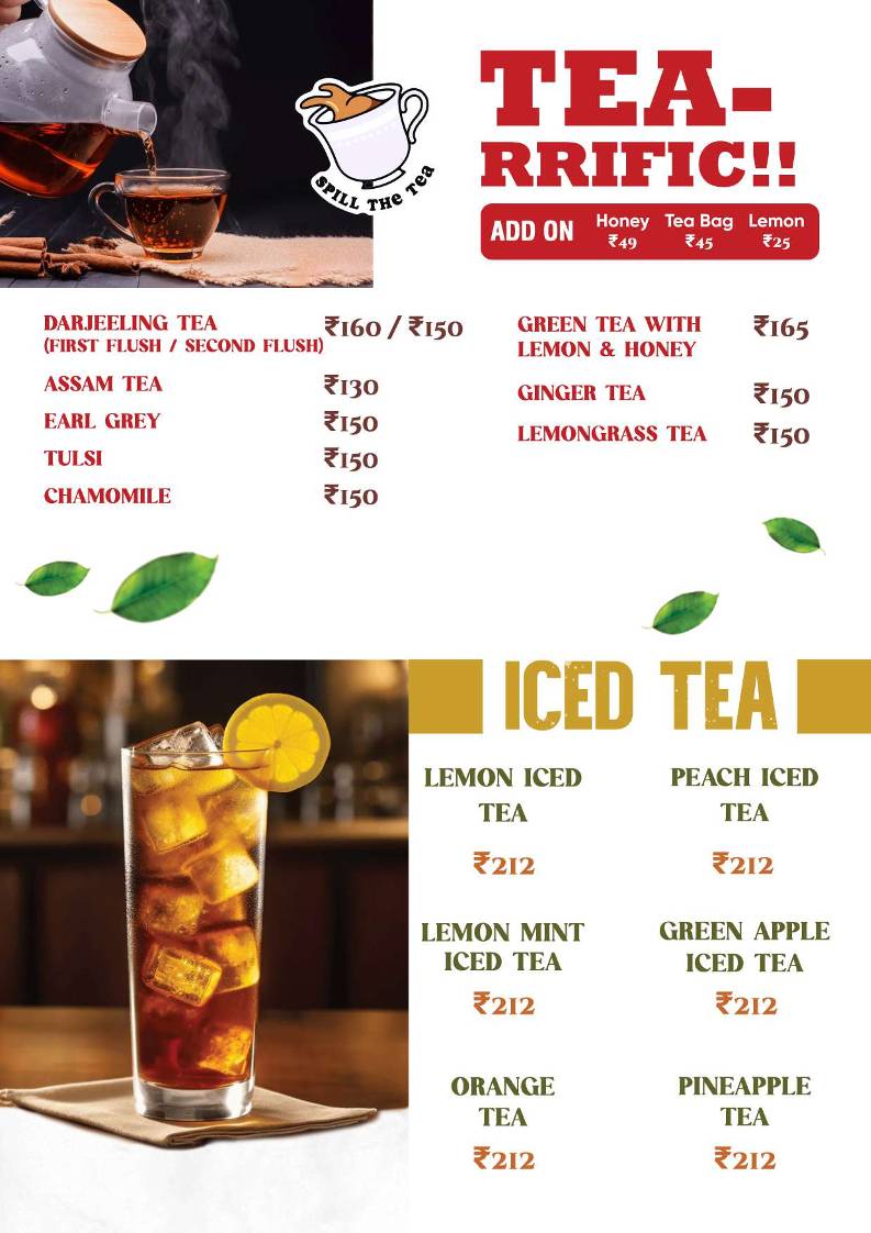 Calcutta Bakery Cafe, Salt Lake menu