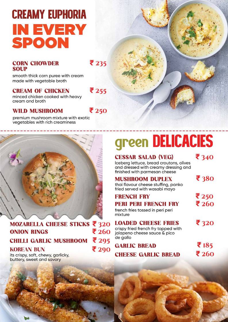 Calcutta Bakery Cafe, Salt Lake menu