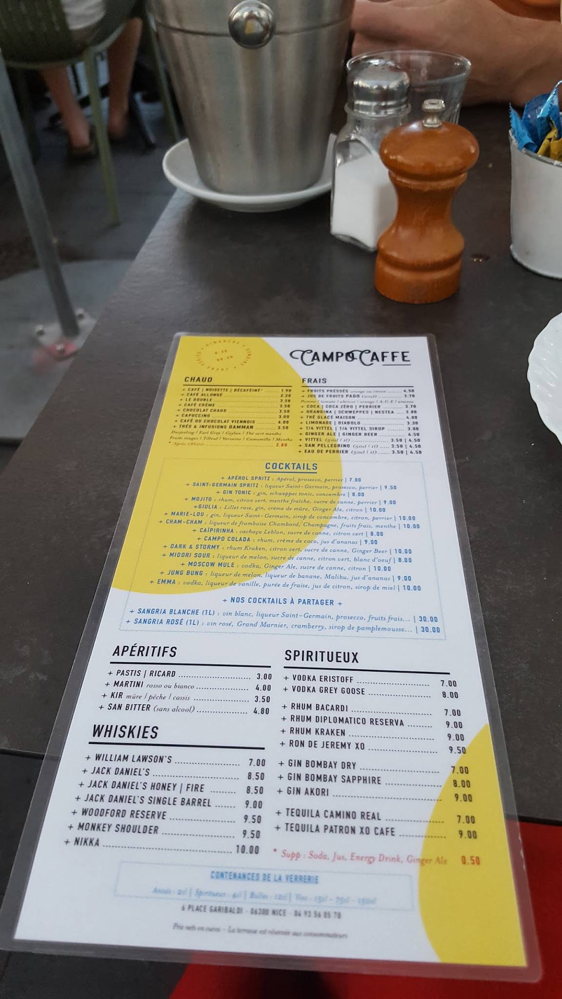 Menu de Campo Caffè
