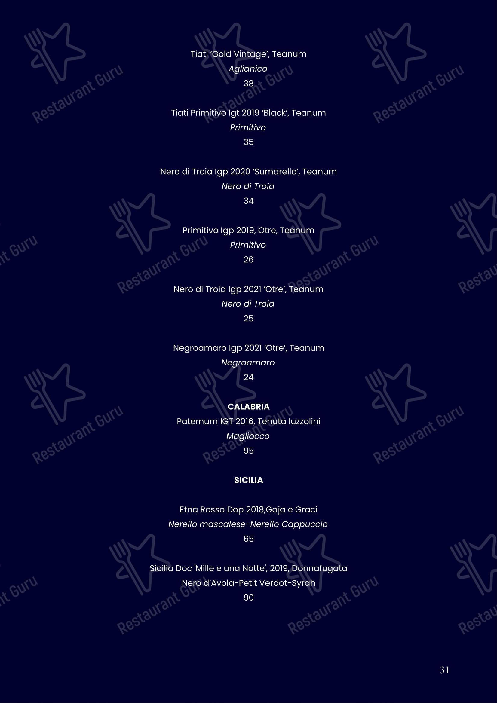 Cantine MILANO - WINE & RESTAURANT in Milano - Основное меню