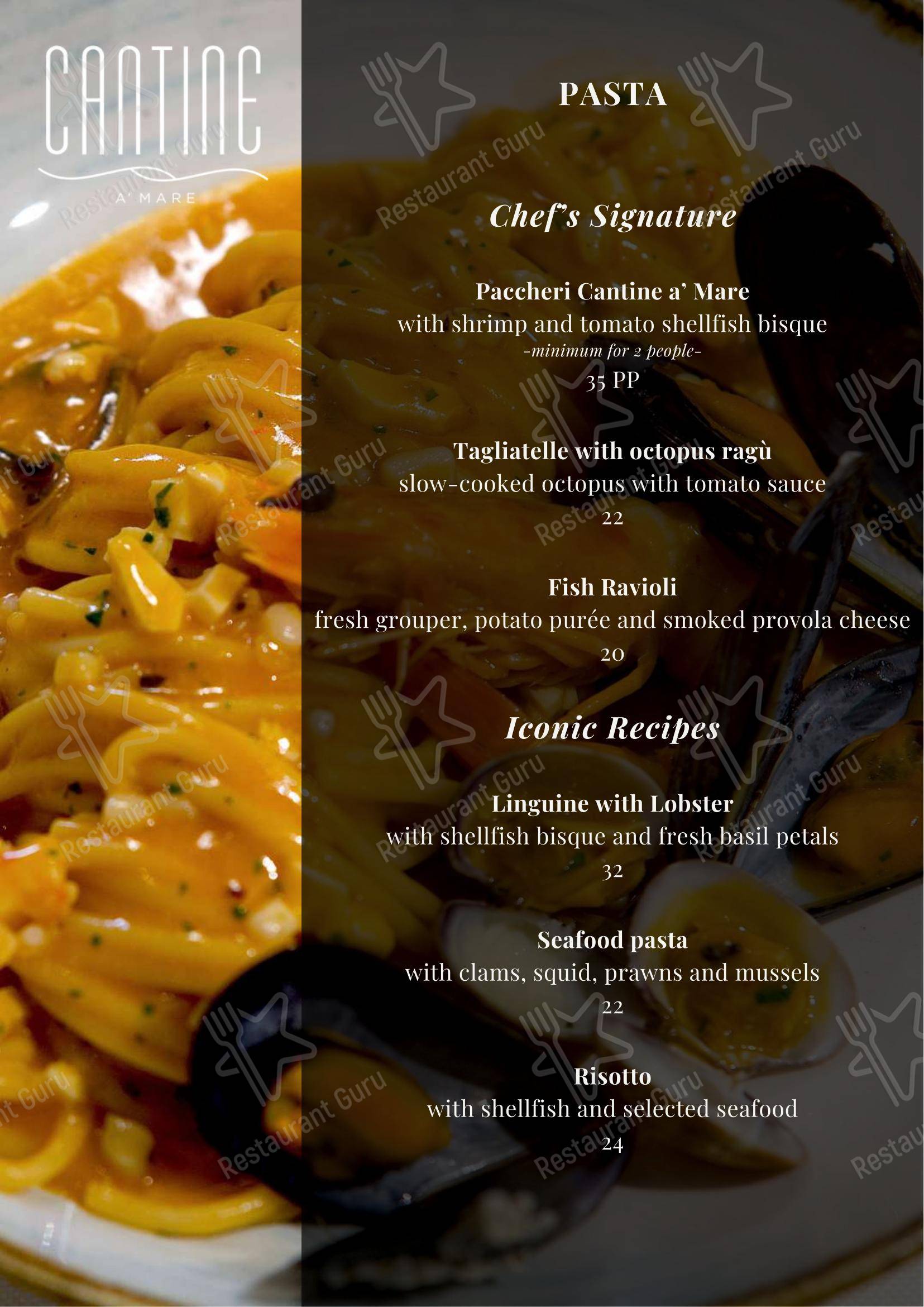 Коктейльная карта per Cantine MILANO - WINE & RESTAURANT in Milano