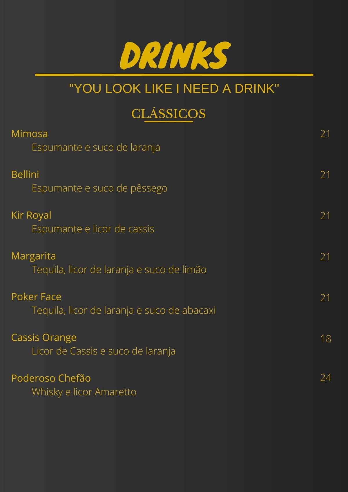 Carcassonne Pub cardápio