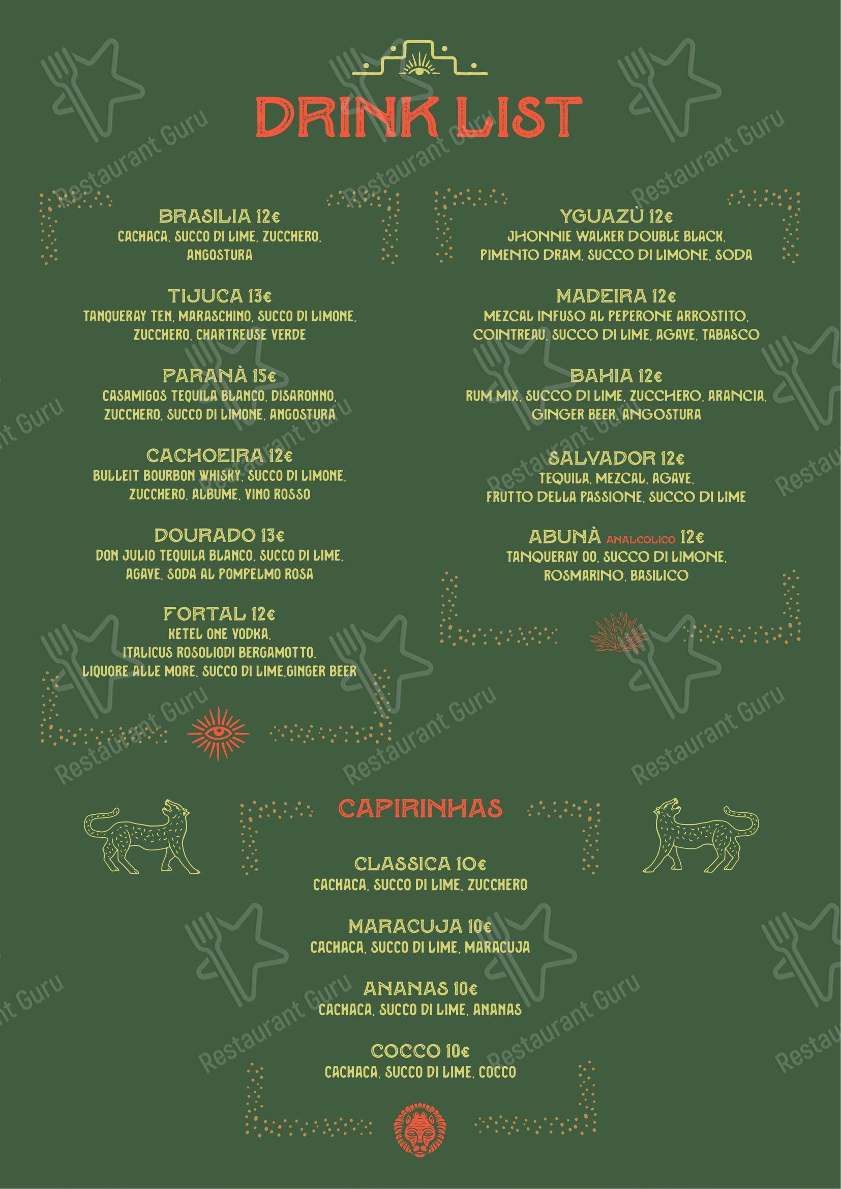 Menu di Carnesa - Churrascaria Brasiliana - Menu