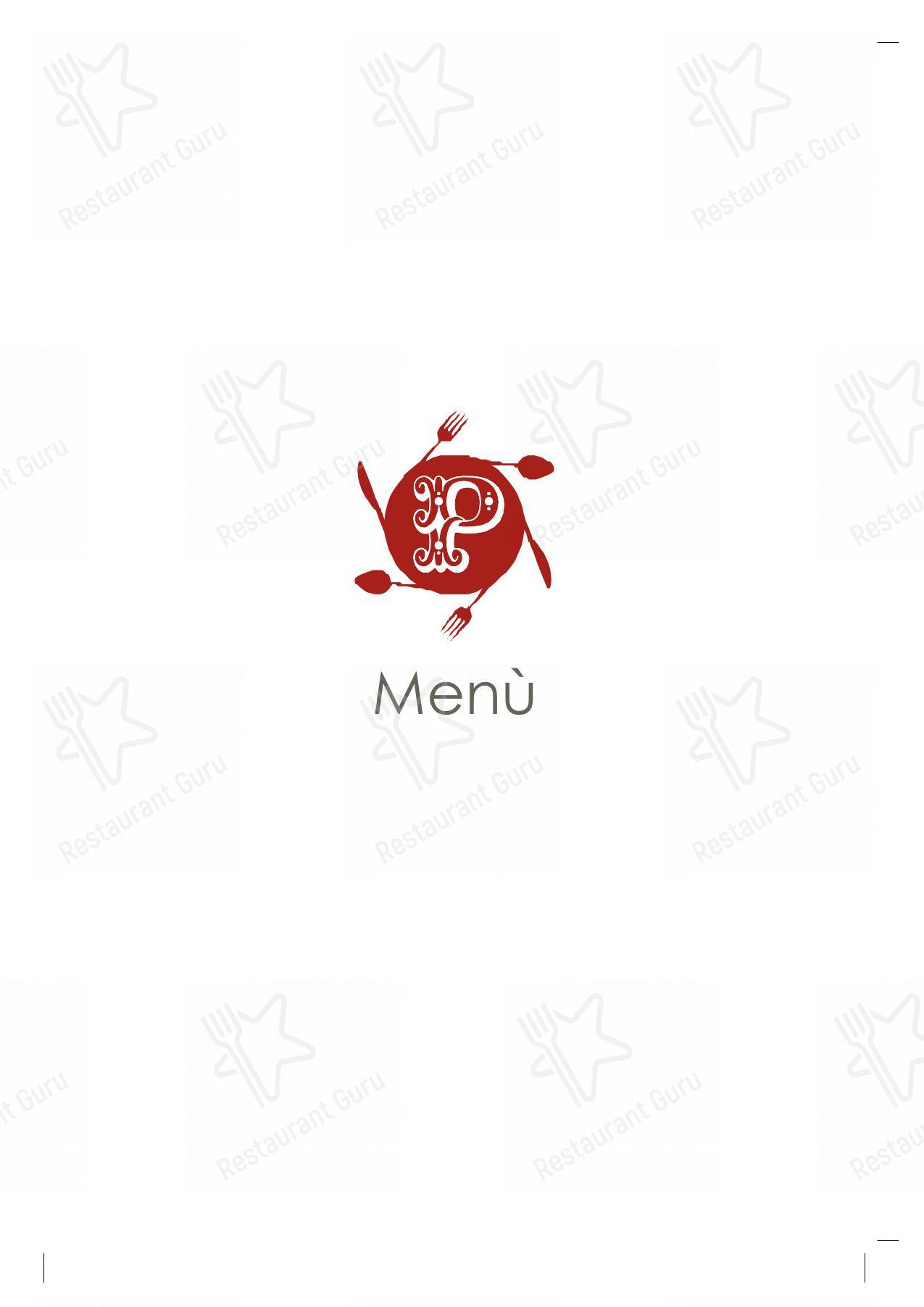 Menu pour Casa Poderosa - Основное меню