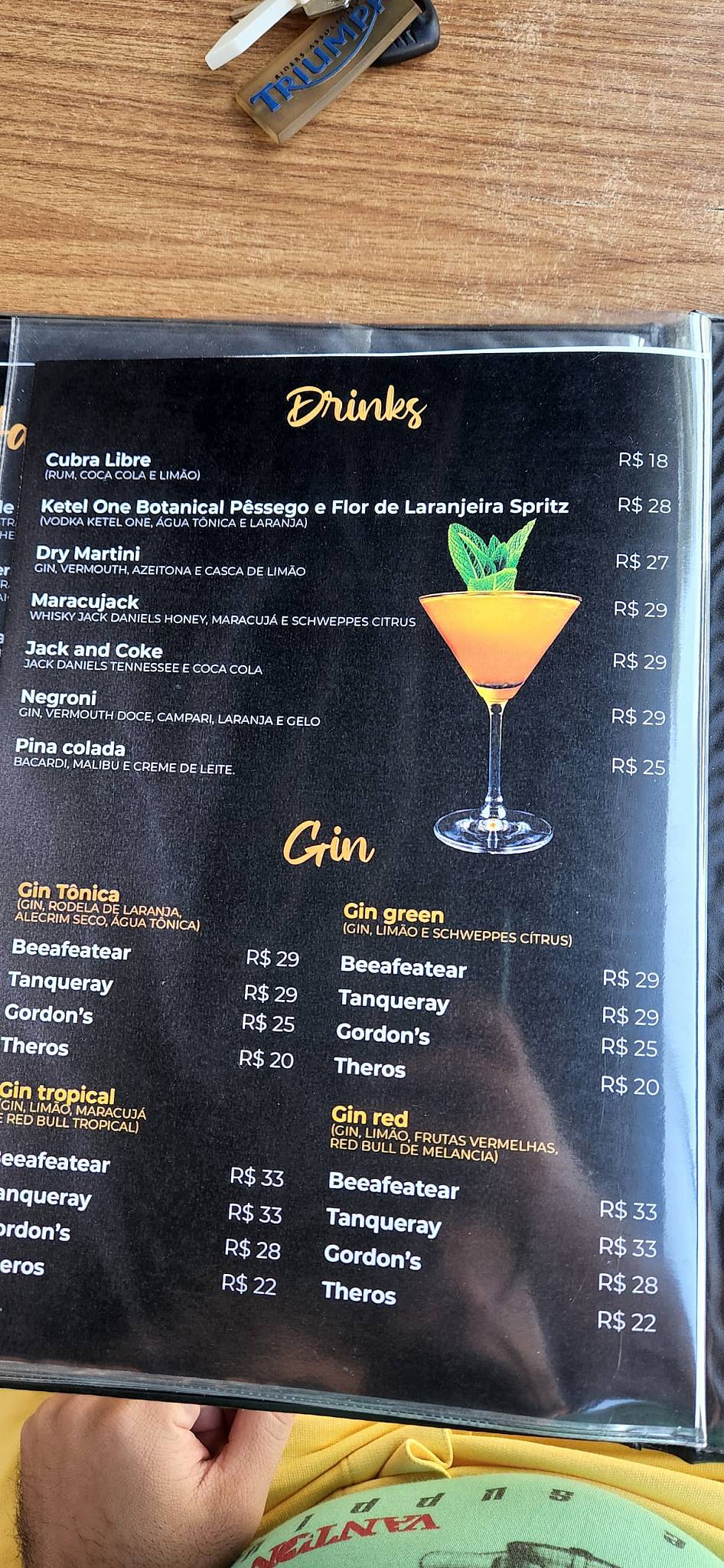 Cevada e Brasas cardápio