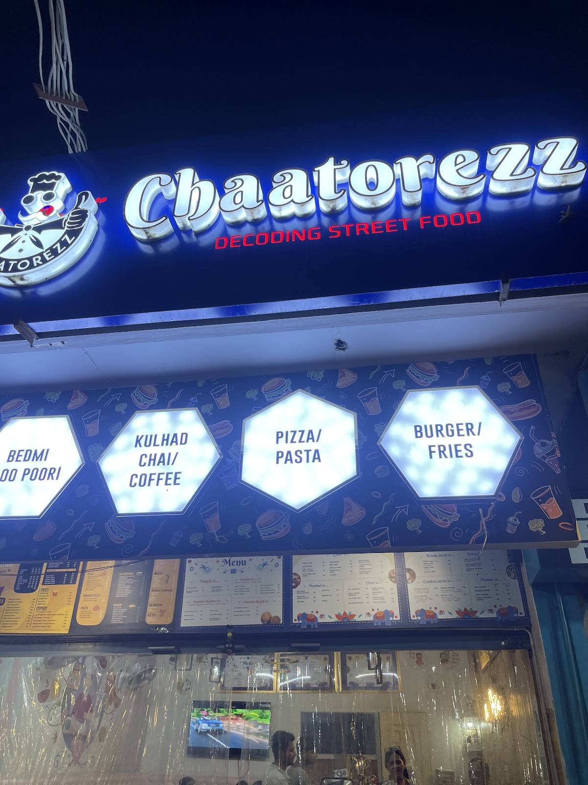 Chaatorezz menu