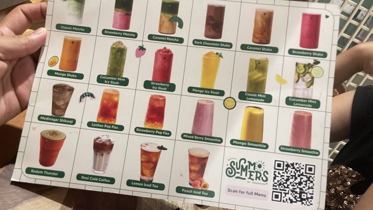 Chaayos Cafe - Galleria Market, Gurgaon menu