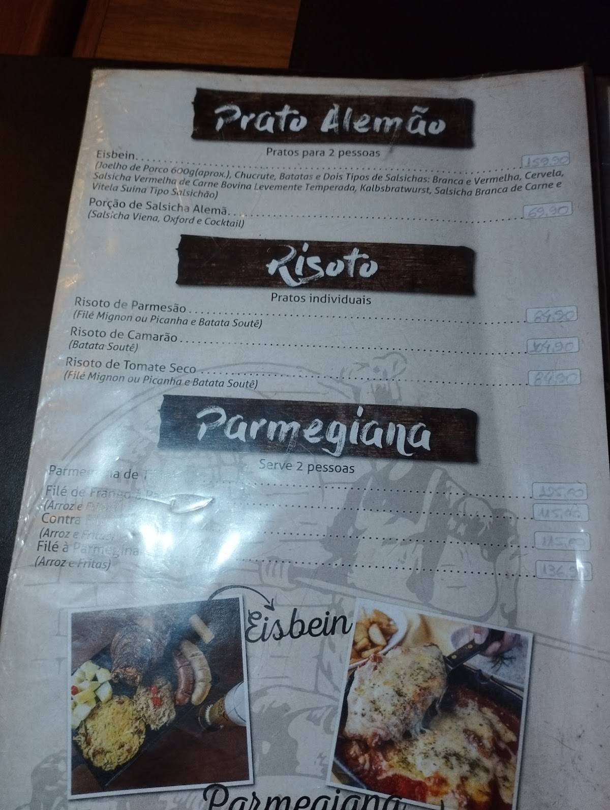 Chalana restaurante cardápio