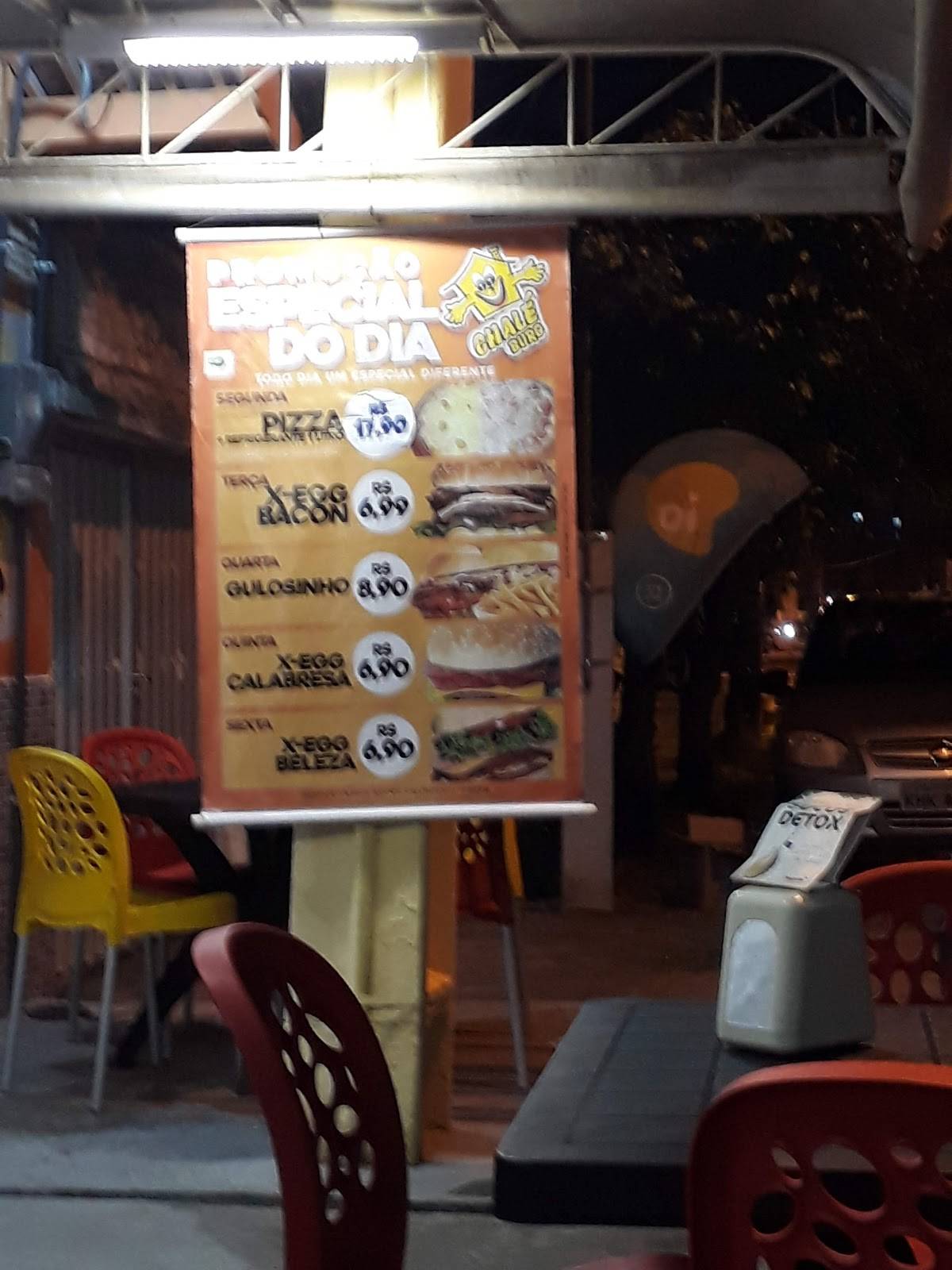 Chalé Burg Candeias cardápio