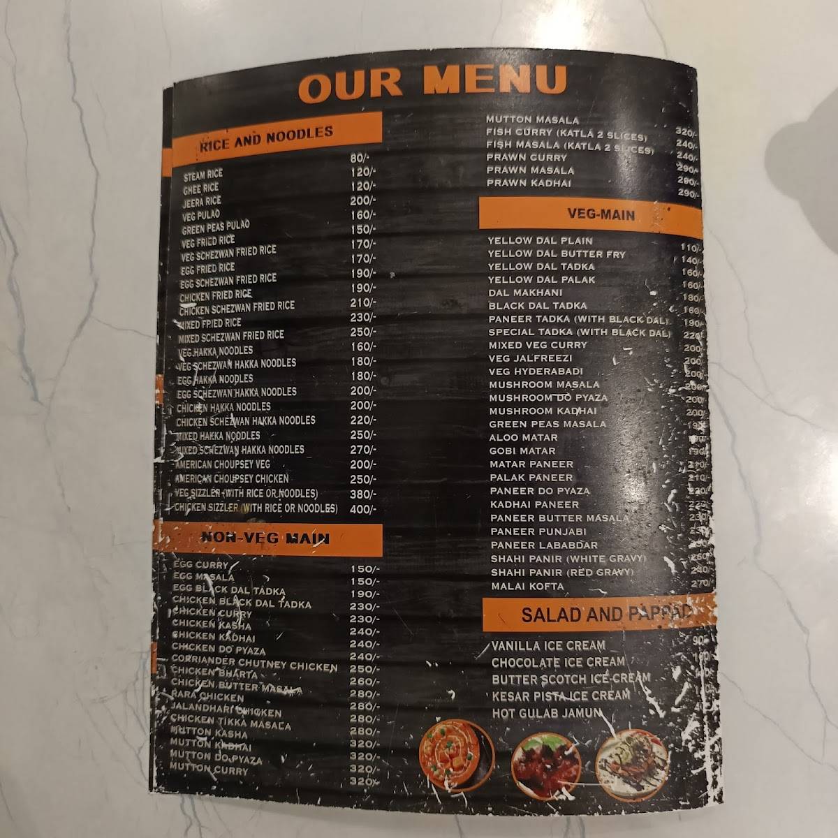 Spice & Grill menu