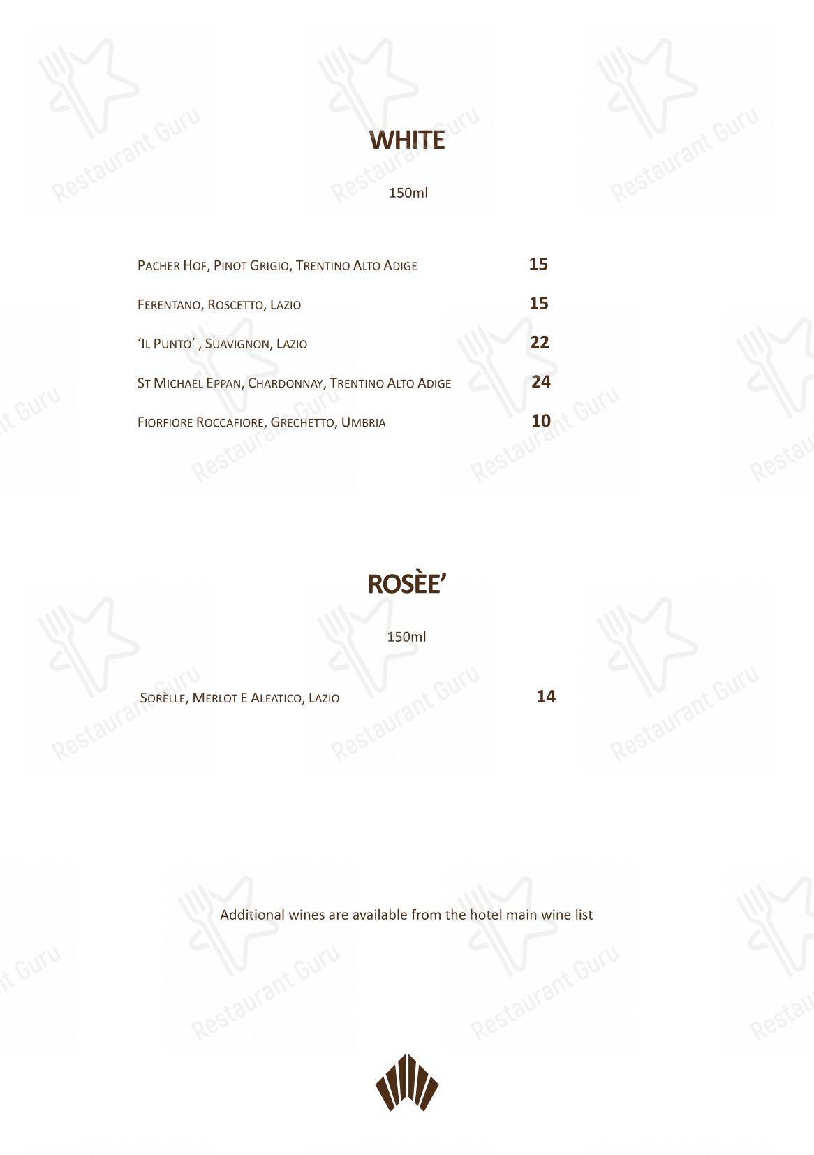 Menu pour Charlie’s Rooftop Bar - 菜单