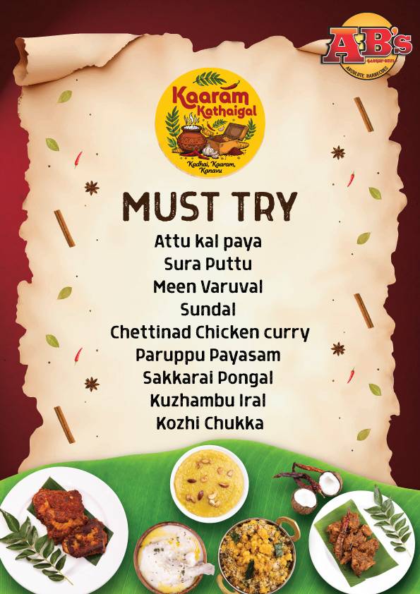 AB's - Absolute Barbecues Ayanambakkam, Chennai menu