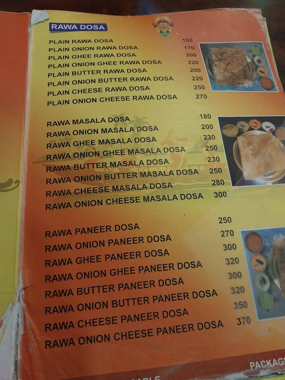 Chennai Kitchen menu