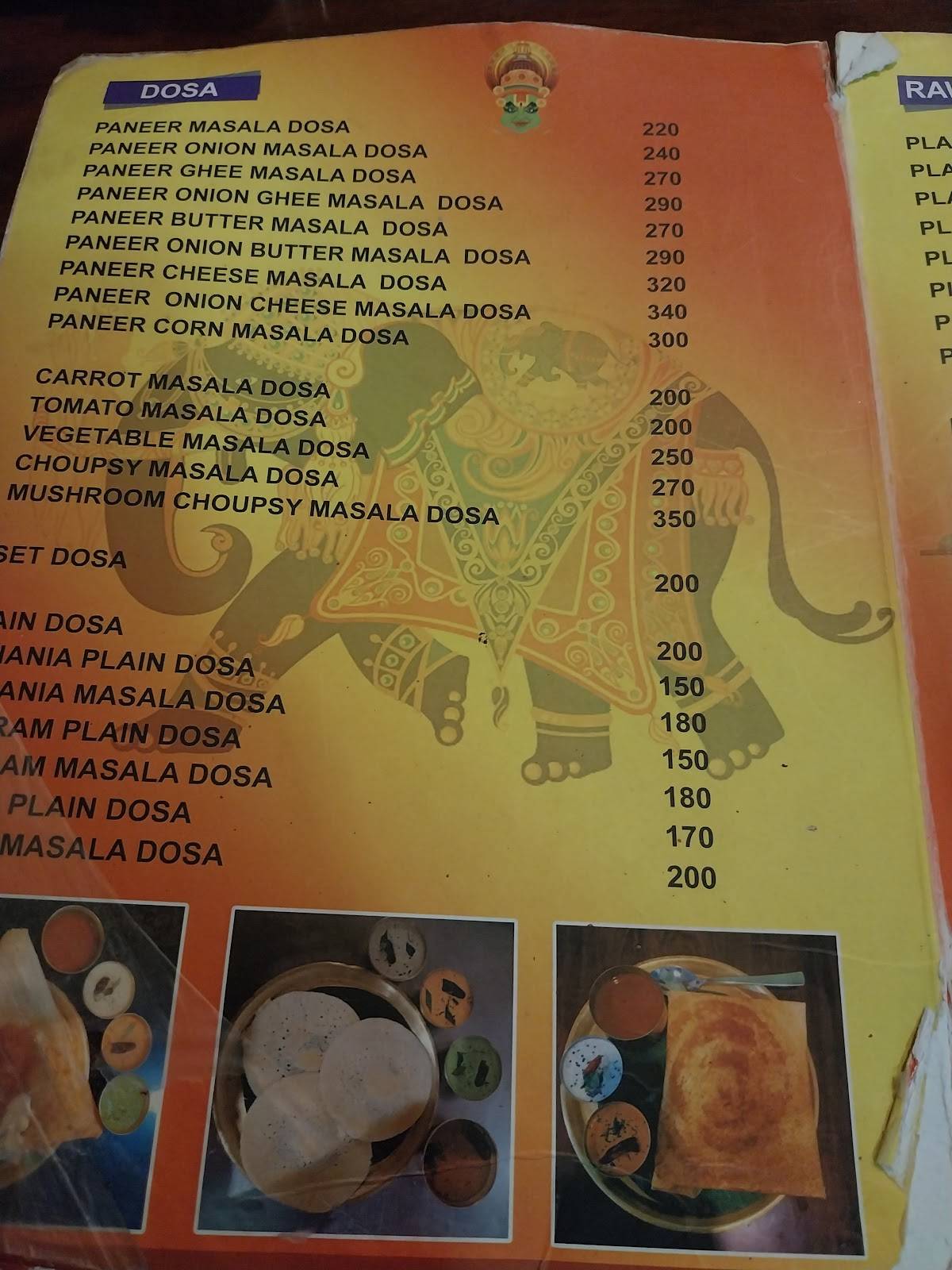 Chennai Kitchen menu
