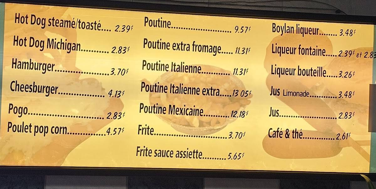 Menu de Chez Gérard