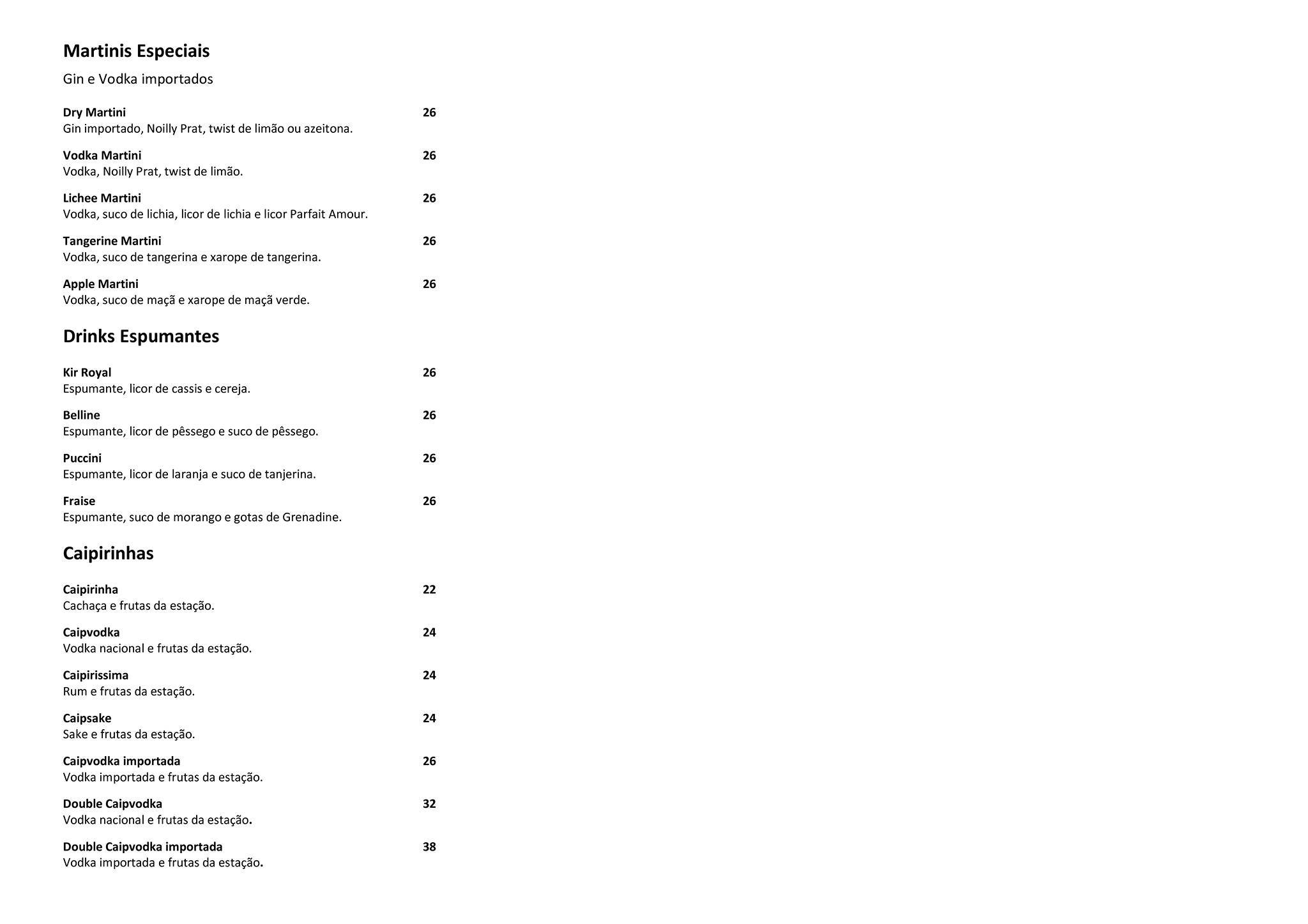 Chez L'Ami Martin cardápio