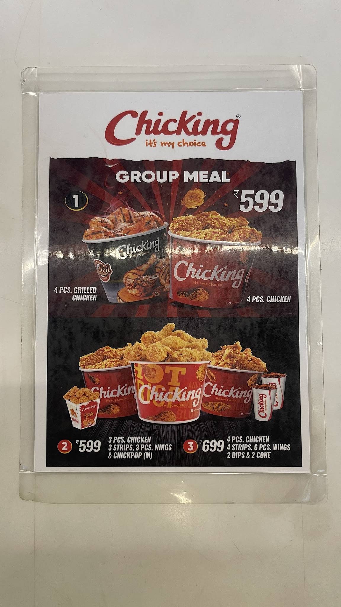 ChicKing menu