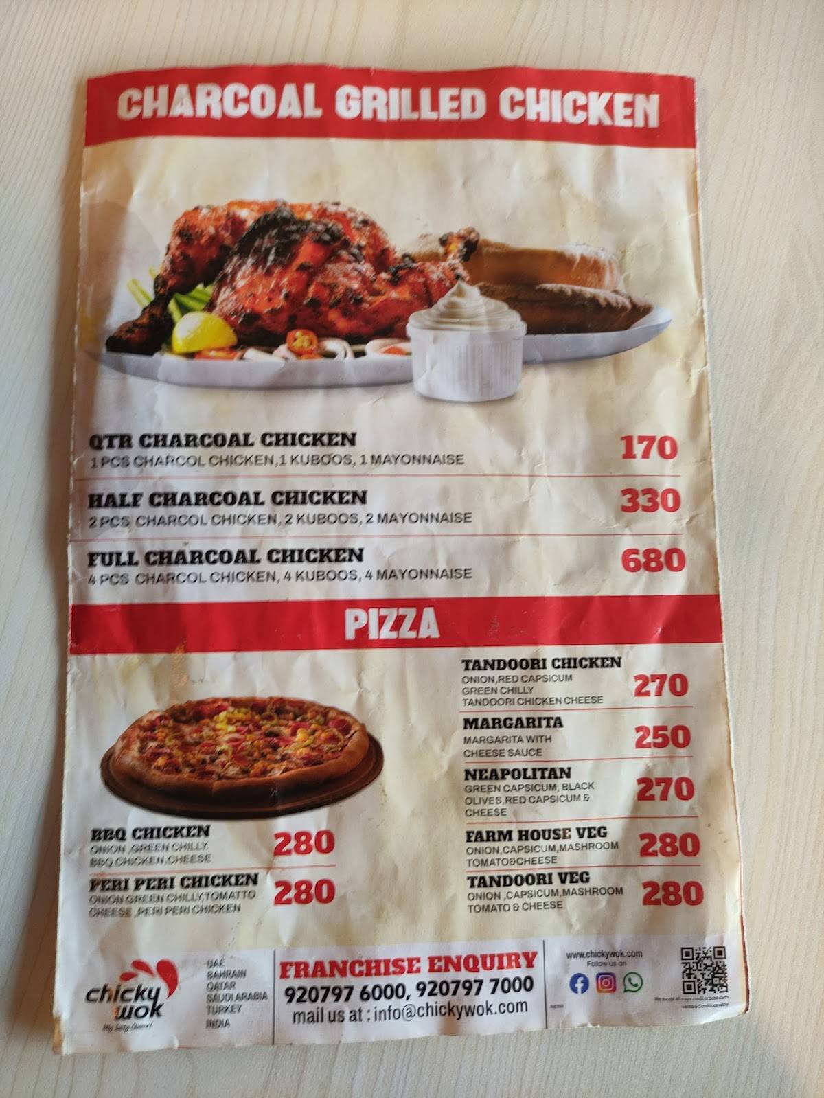Menu at ChickyWok Kolenchery, Kolenchery