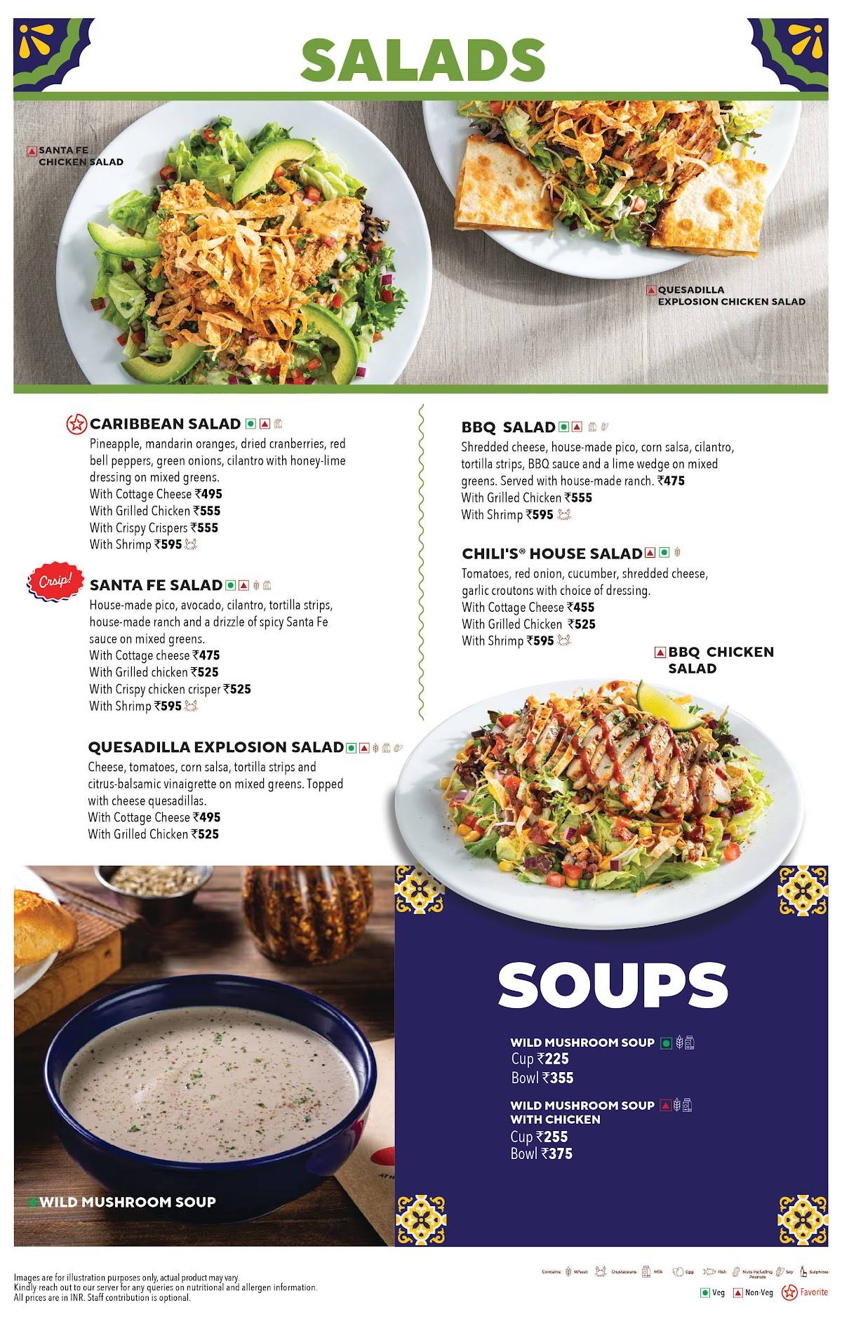 Chili's Grill & Bar menu