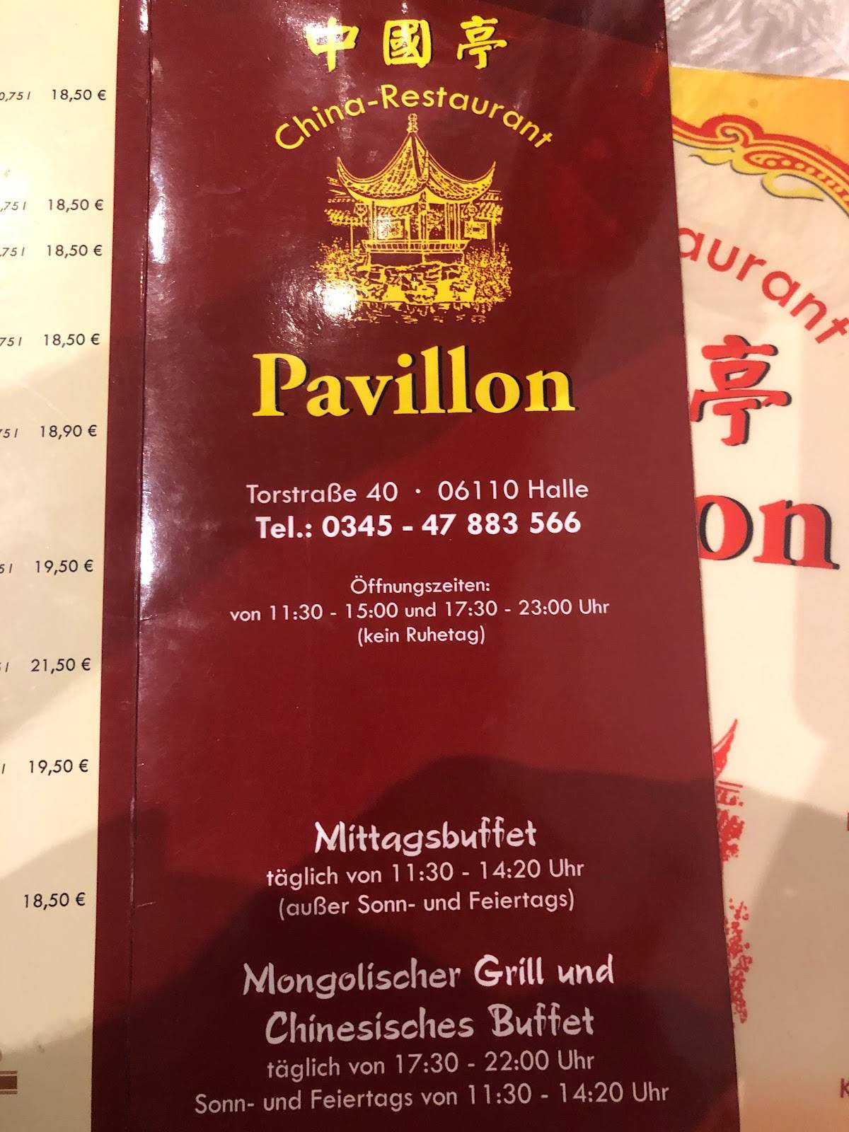 China Restaurant Pavillon Halle