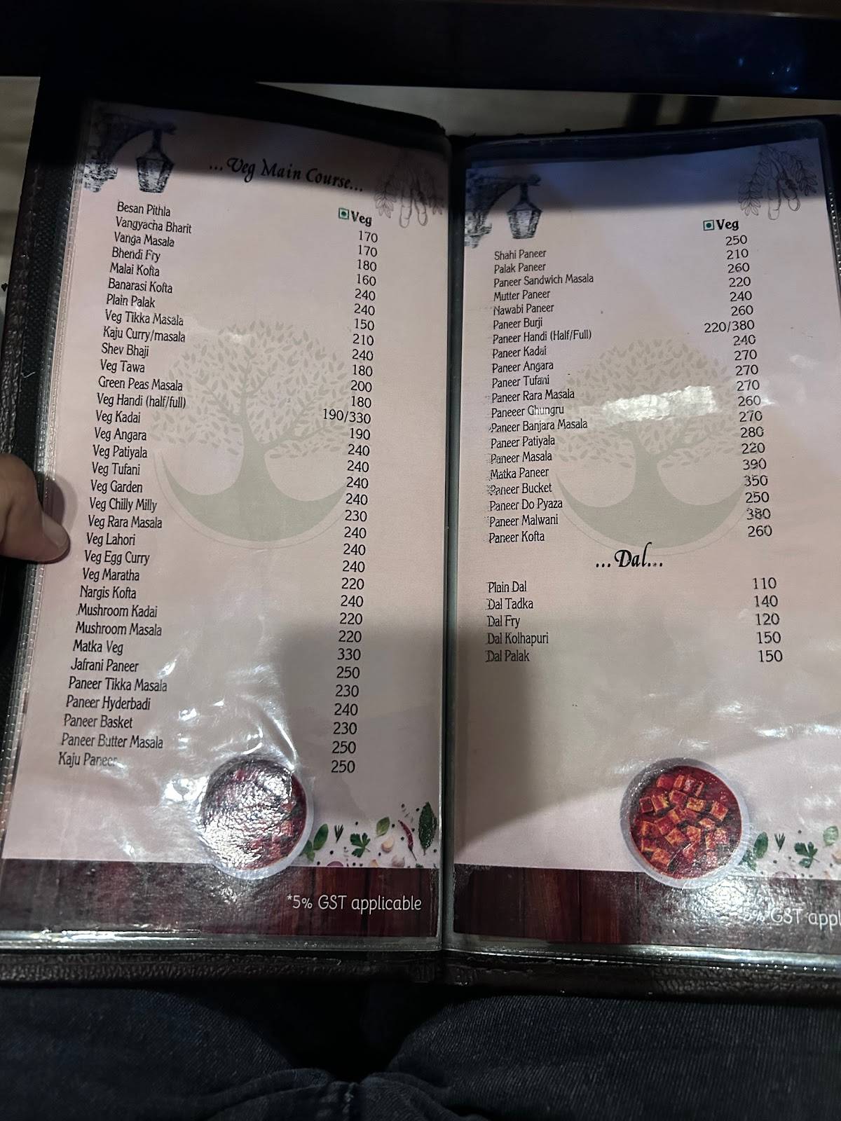 Chinchvan restaurant menu