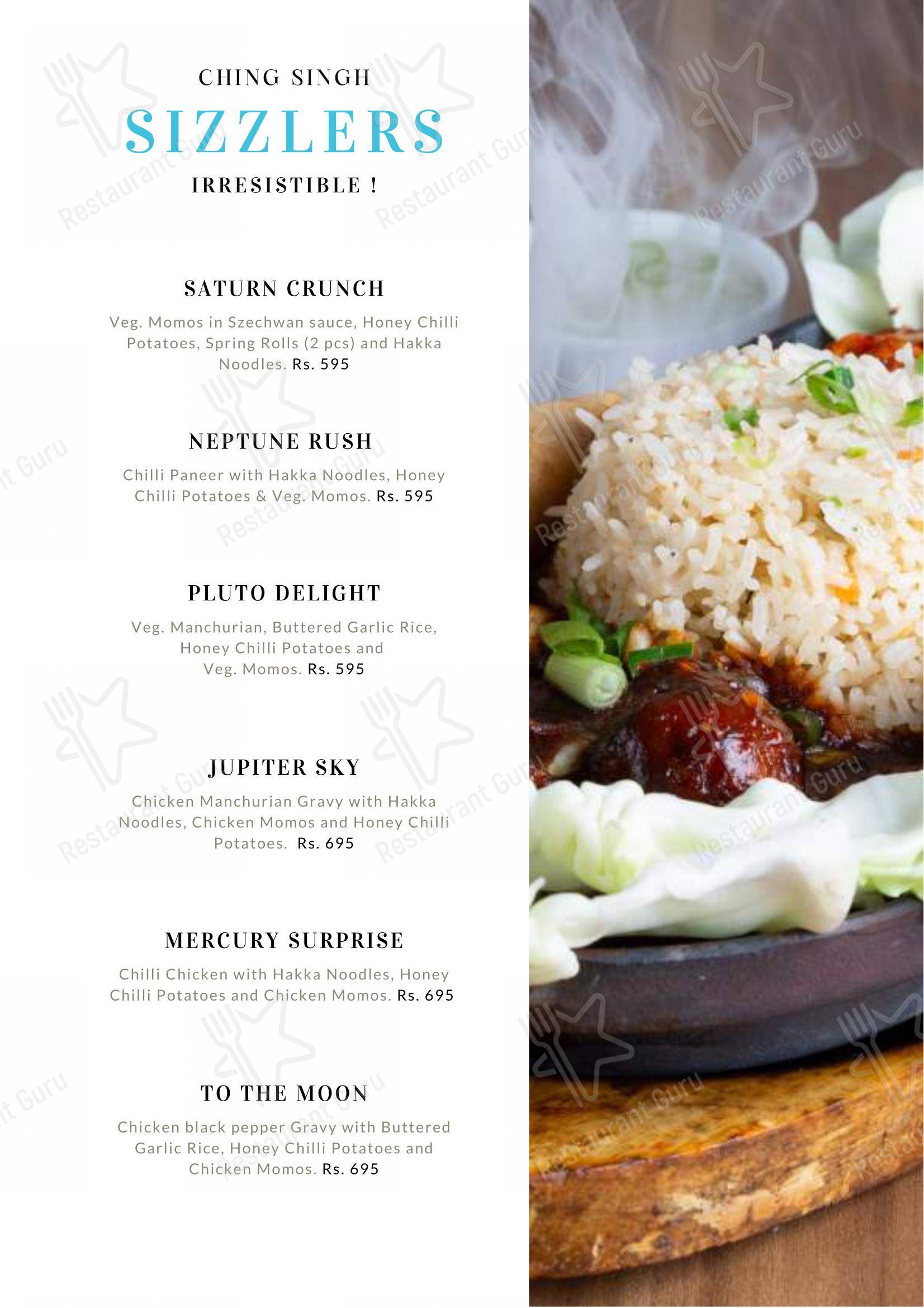 Ching Singh in Noida - Menu