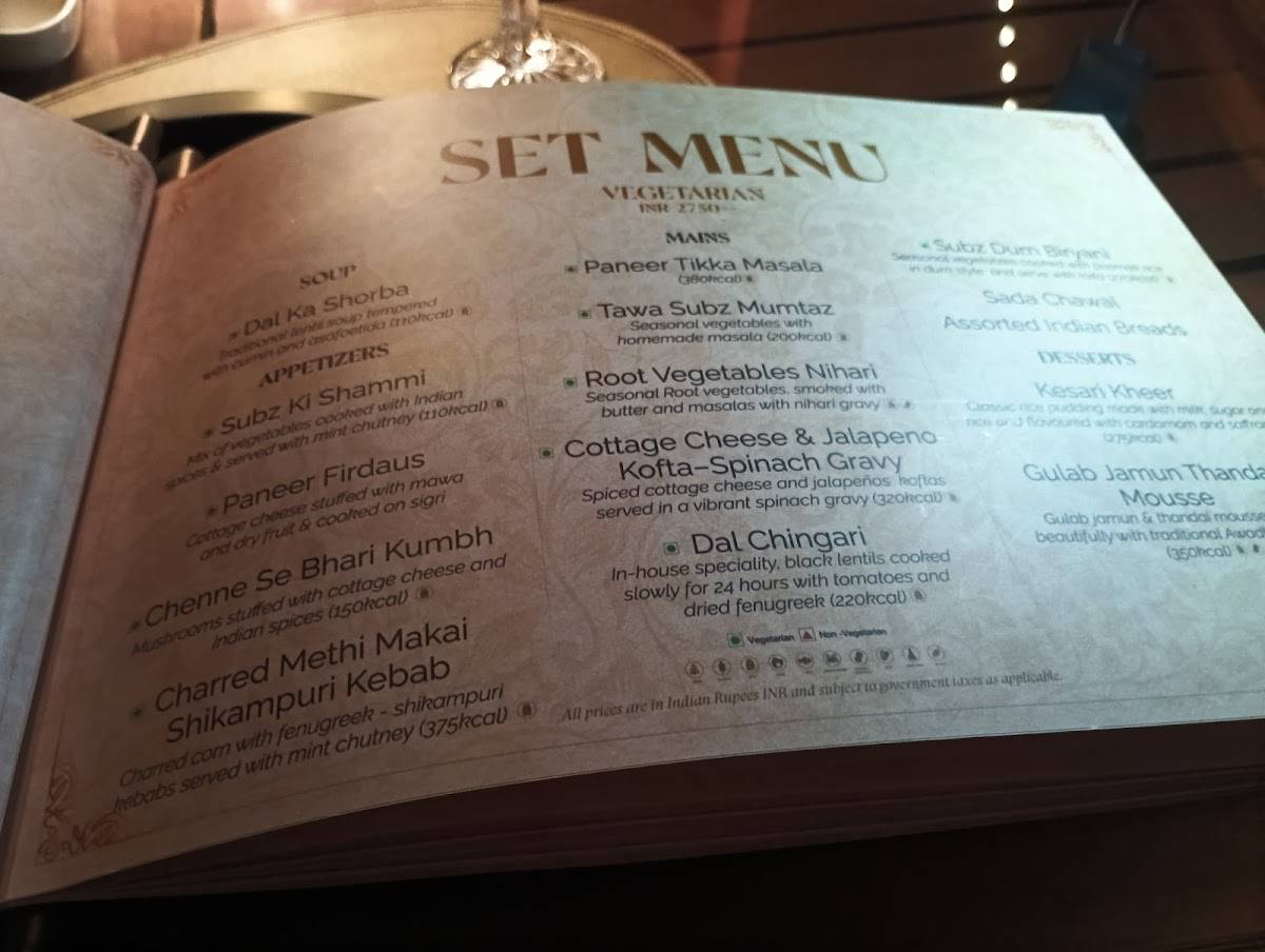 Chingari menu