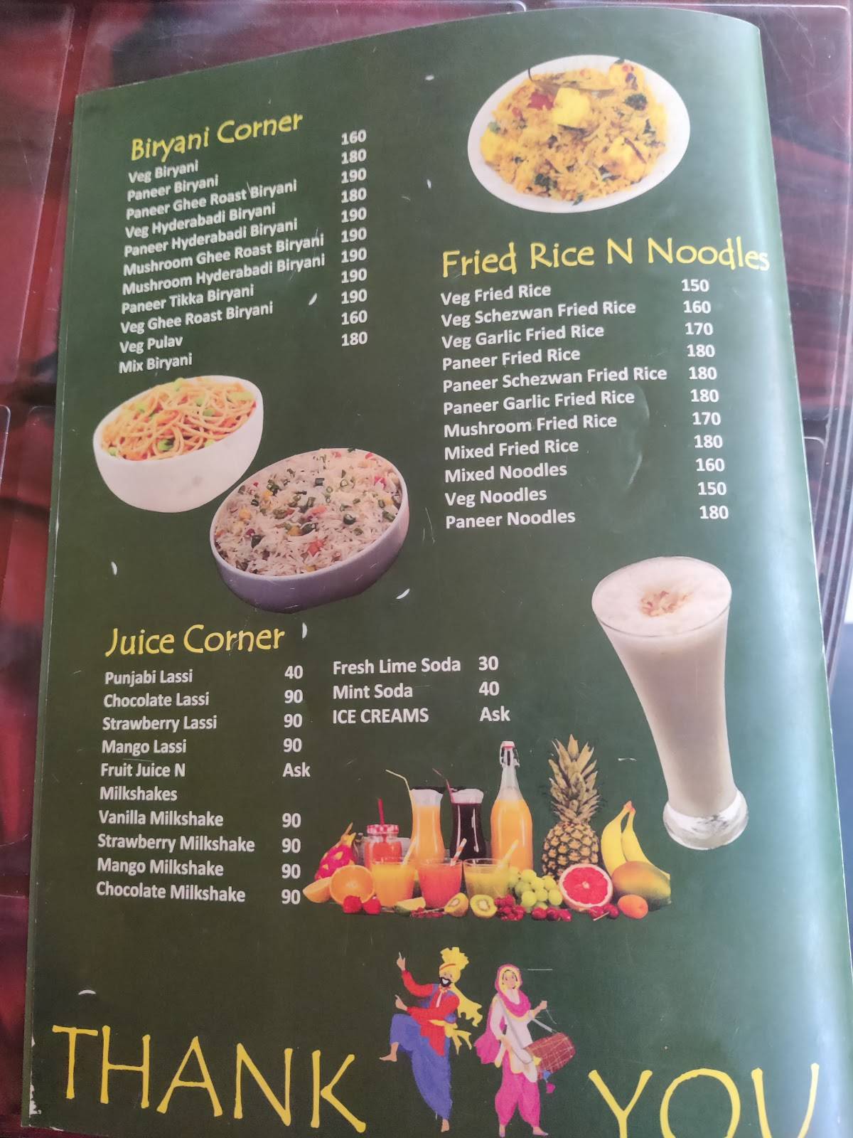 Chintu Da Dhaba - Pure Veg menu
