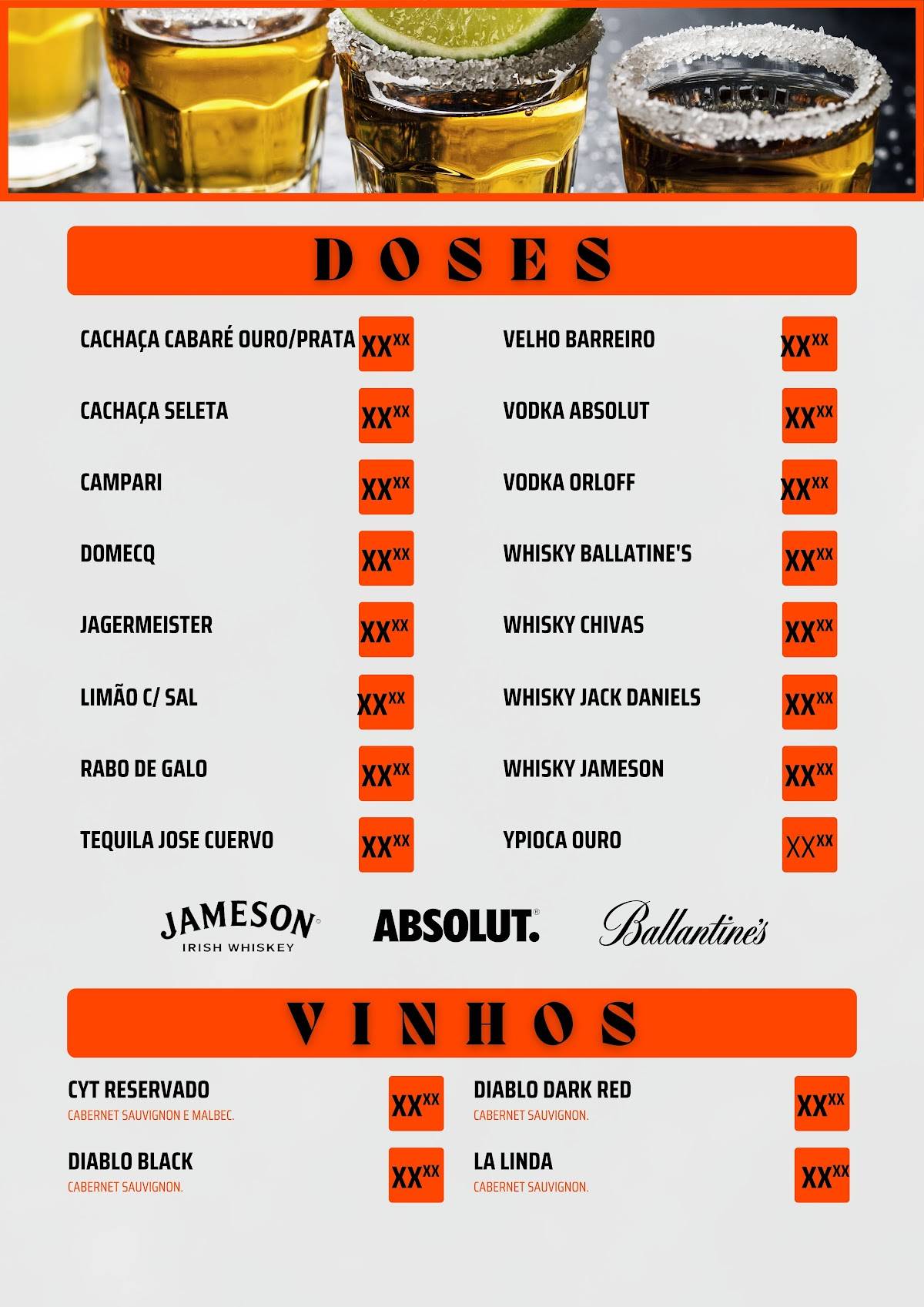 Chopp Club Bar cardápio