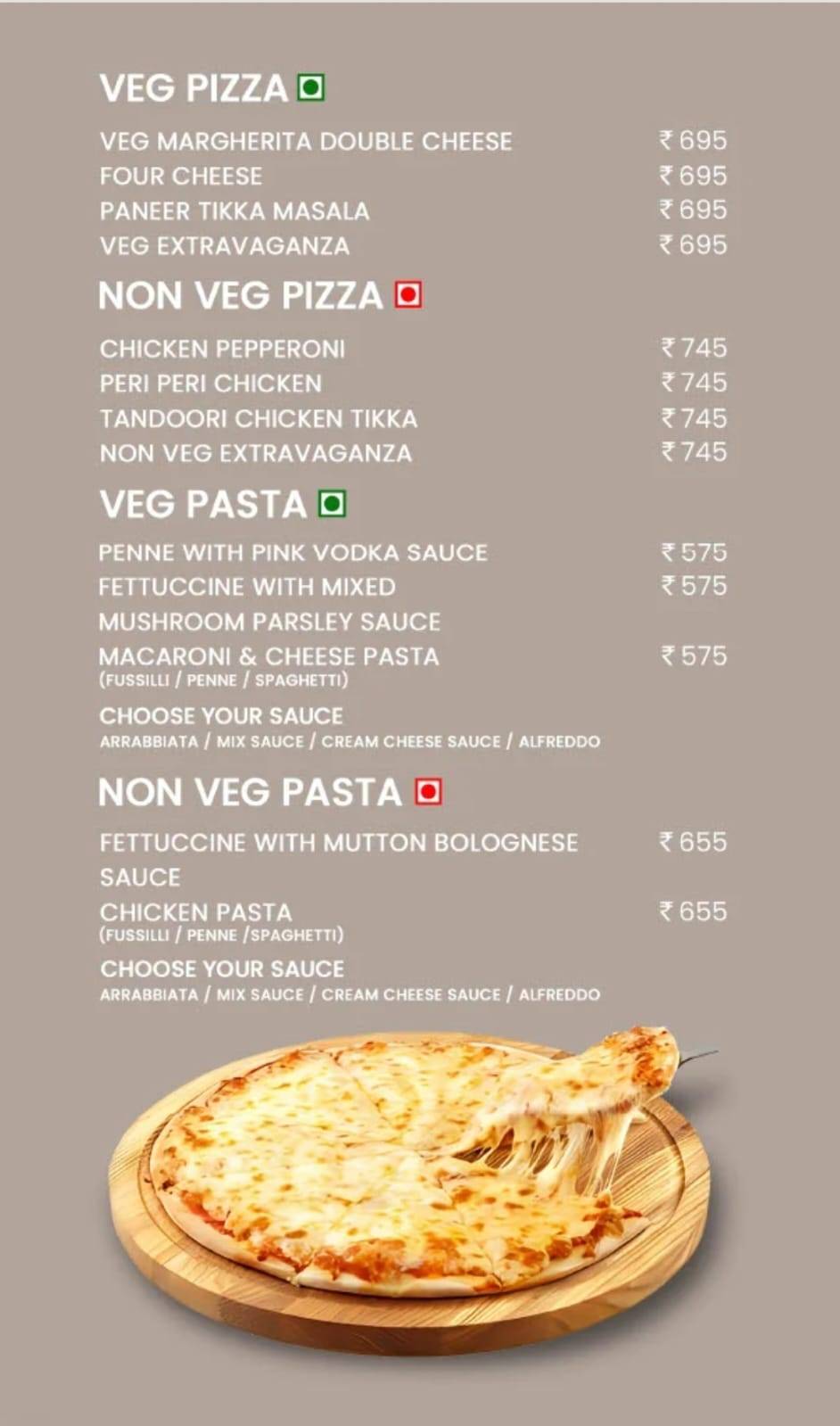 Cinnamon Kitchen Bar & Restaurant menu