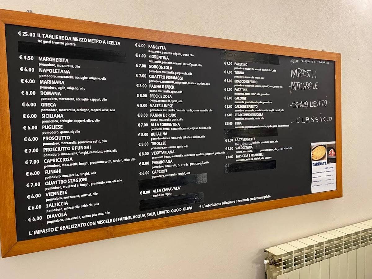 Menu di Citré Pizzeria & Trattoria 