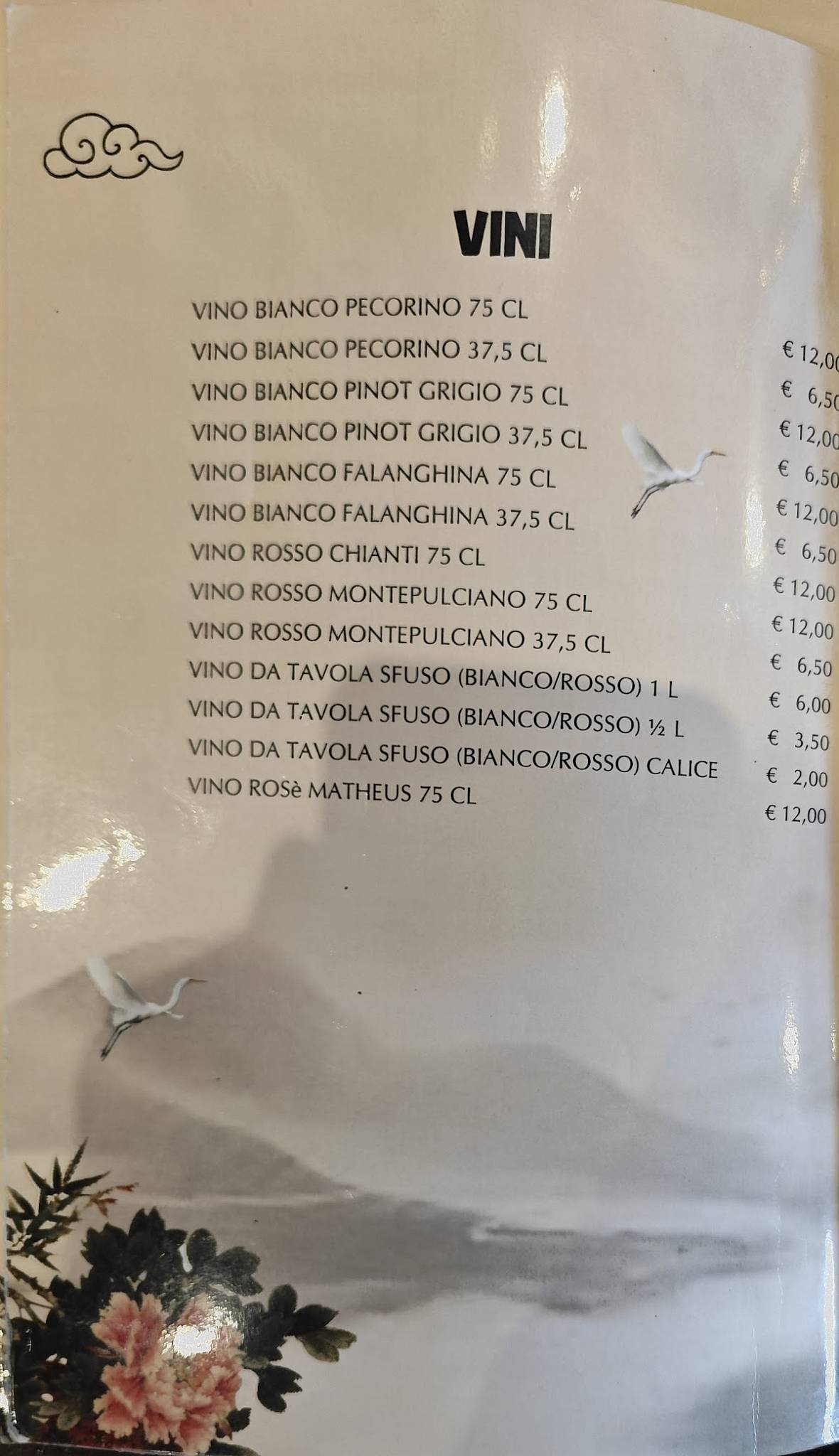 Menu di Città della Primavera 