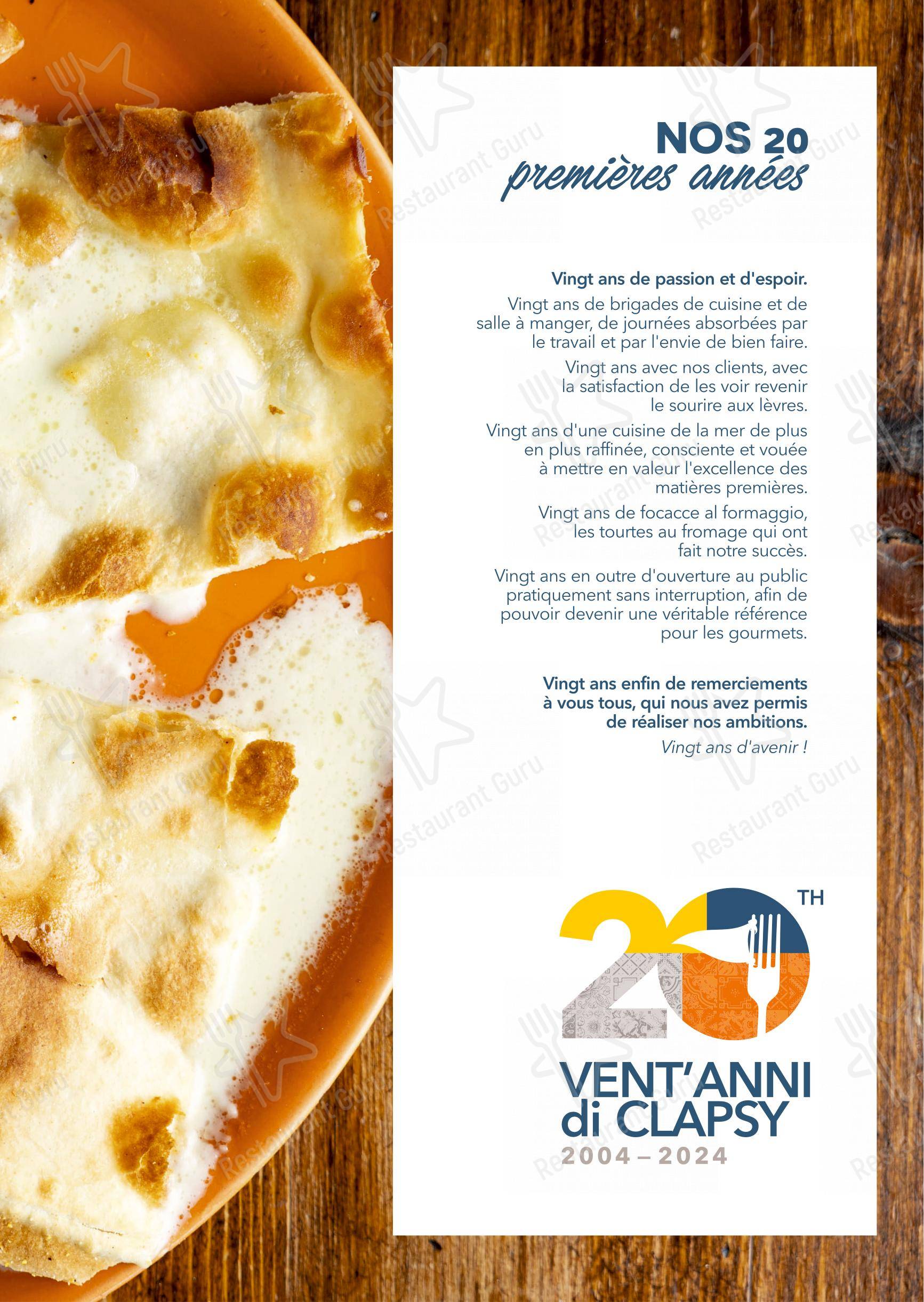 Clapsy Alassio in Alassio - Wine Menu