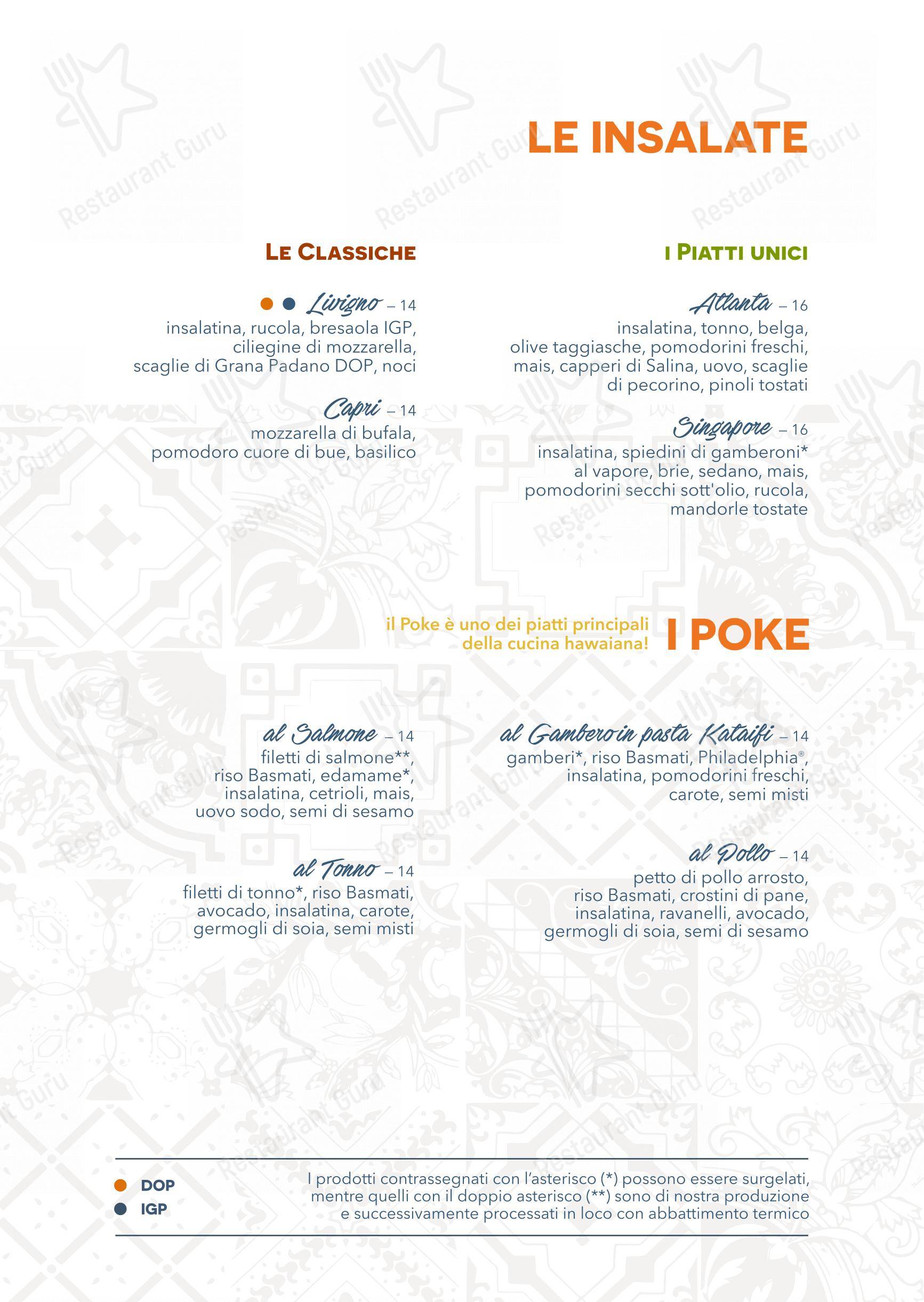 Menu per Clapsy Alassio pizzeria