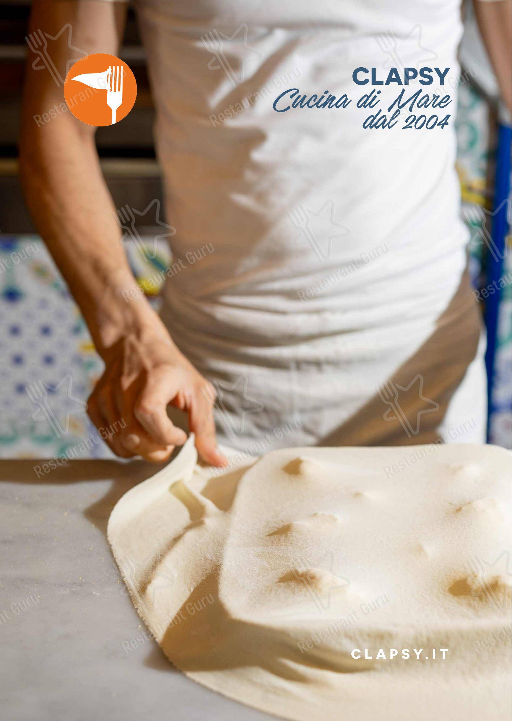 Menu per Clapsy Alassio pizzeria