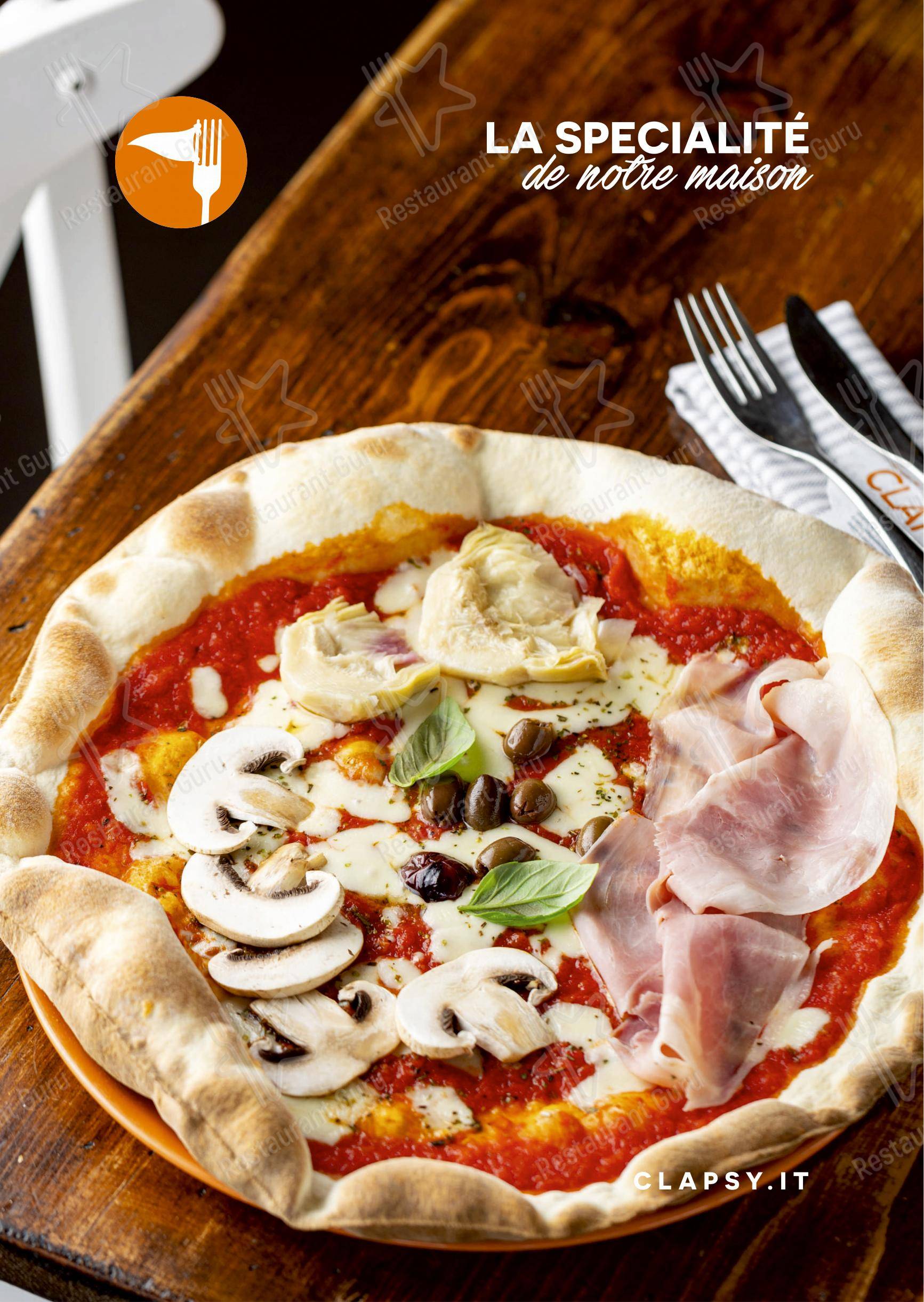 Wine Menu per Clapsy Alassio pizzeria