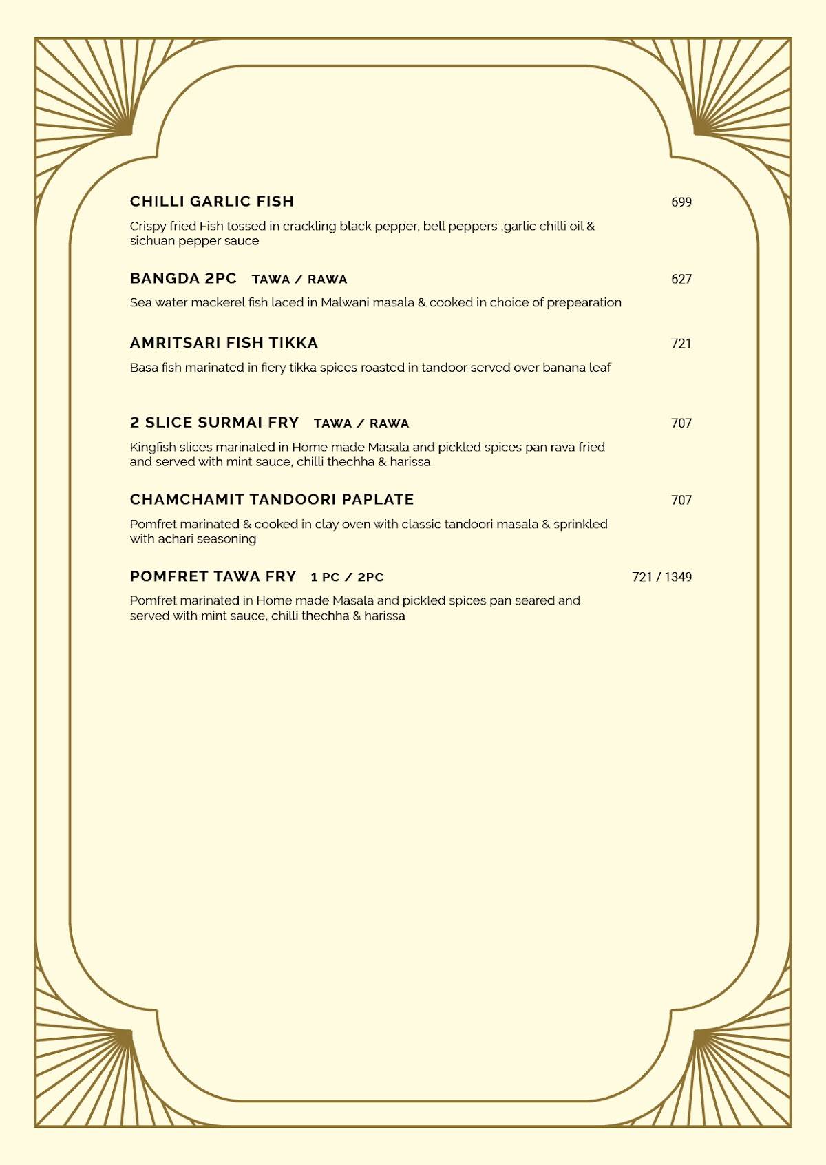 Classico Kitchen and Bar menu