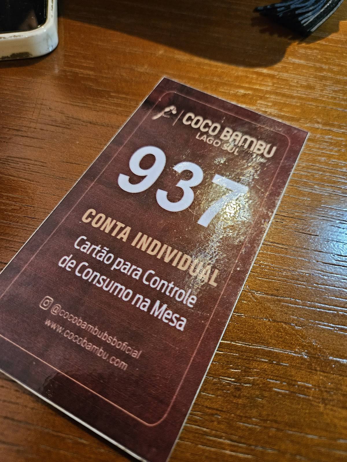 Coco Bambu Lago Sul cardápio