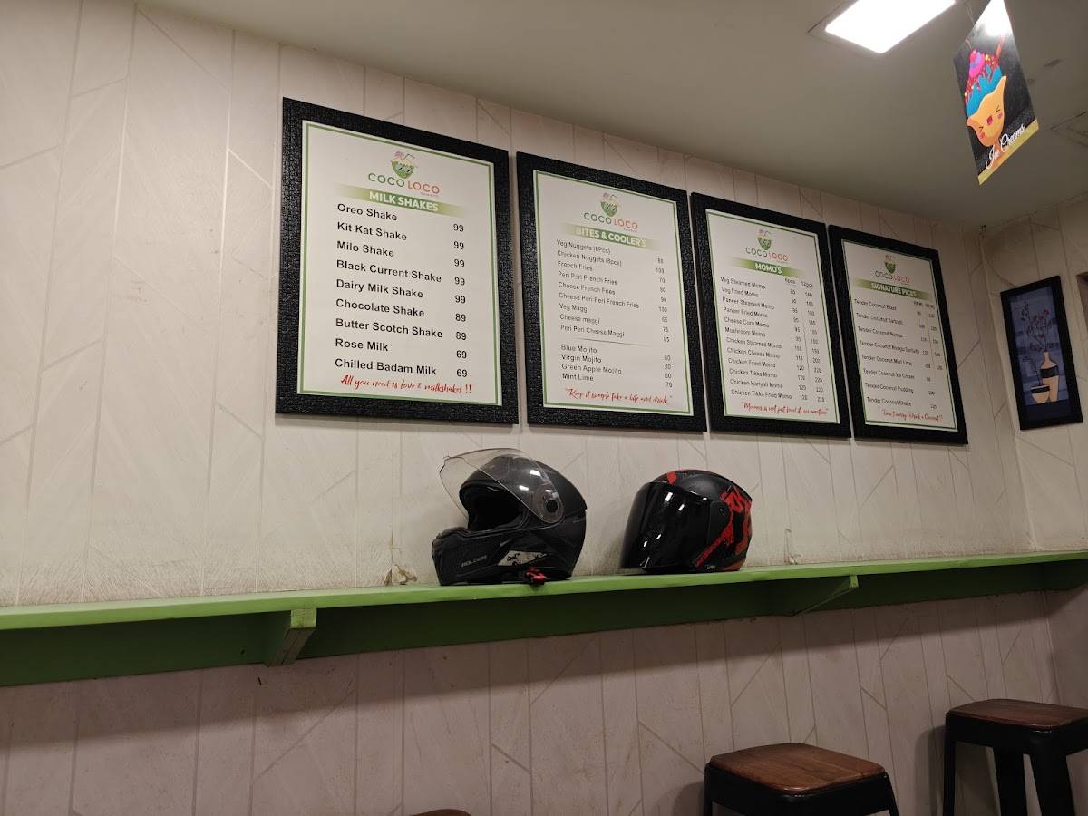 Coco Loco menu