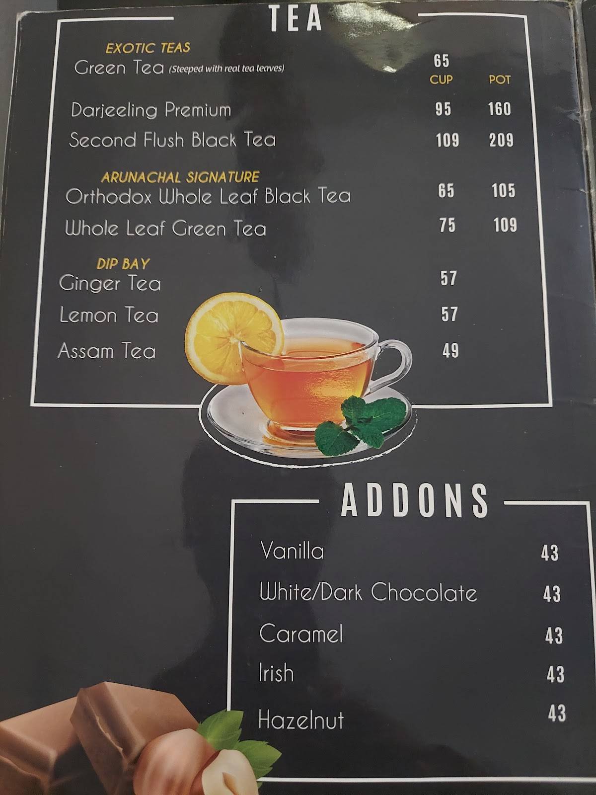Menu at Coffee Cream, Kottakkal