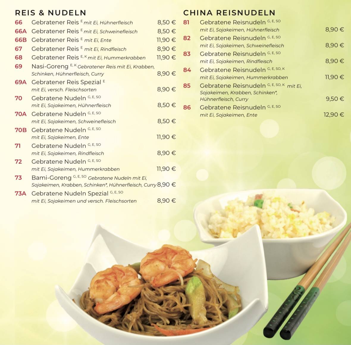 Menu de Panda Imbiss Lieferservice
